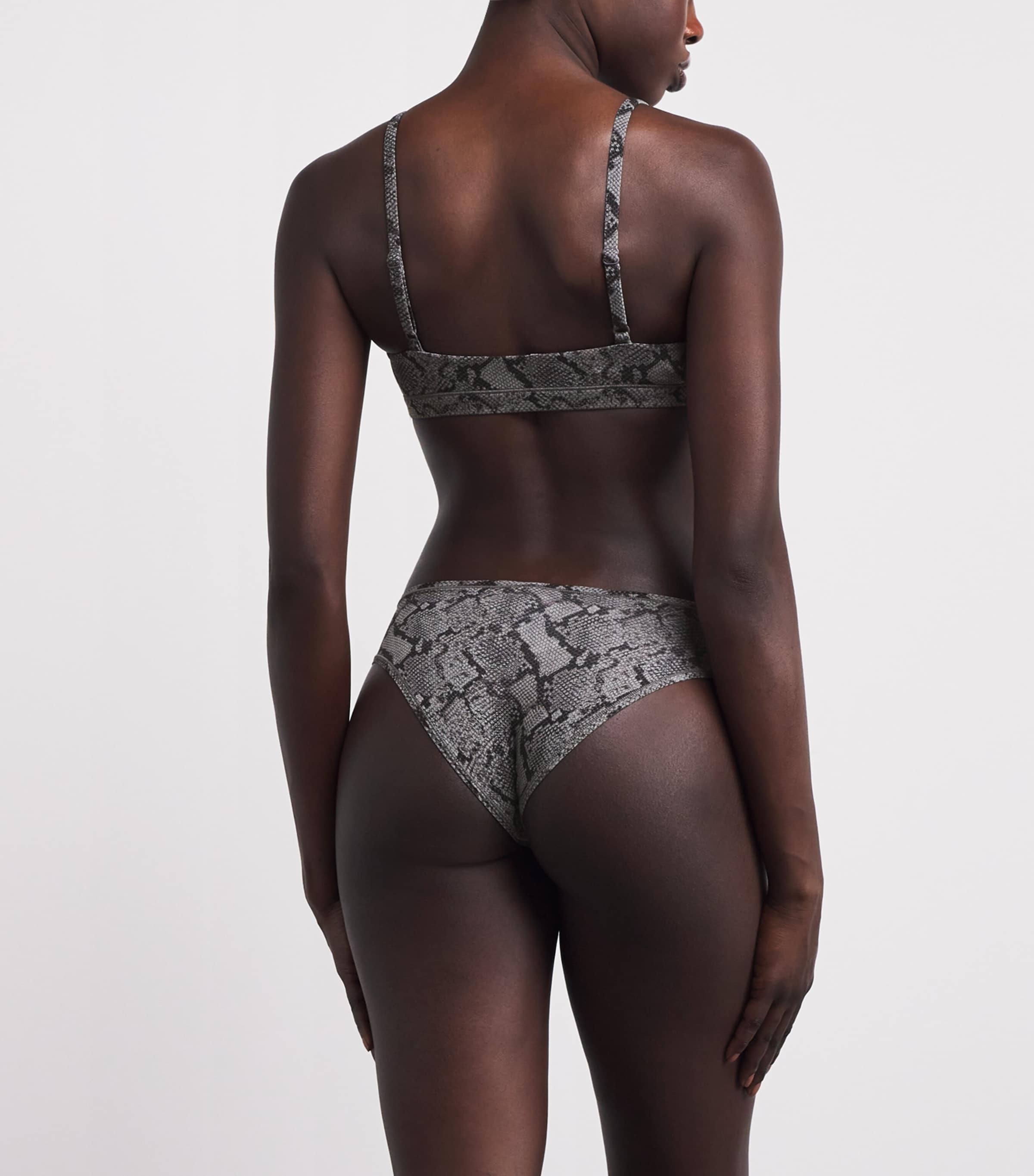 Fits Everybody Snakeskin Print Cheeky Briefs SHADOW SNAKE PRINT Image 3