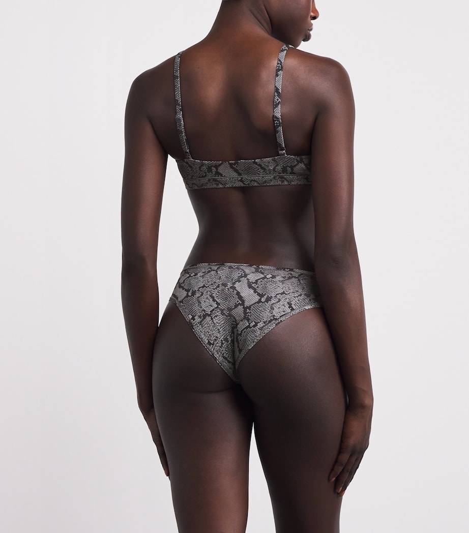 Fits Everybody Snakeskin Print Cheeky Briefs SHADOW SNAKE PRINT Image 3