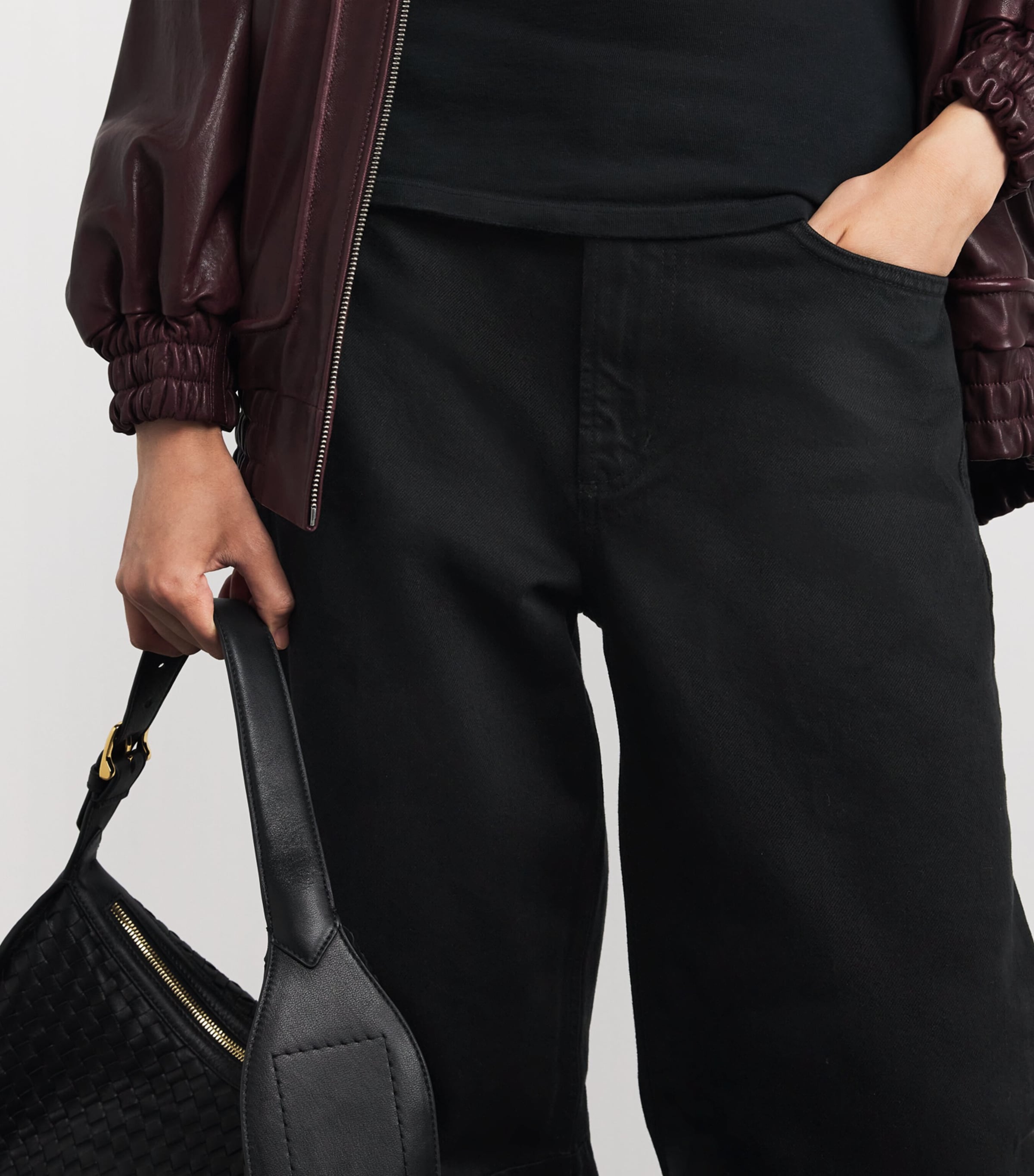 Miro Long Relaxed Jeans SOLID BLACK Image 6