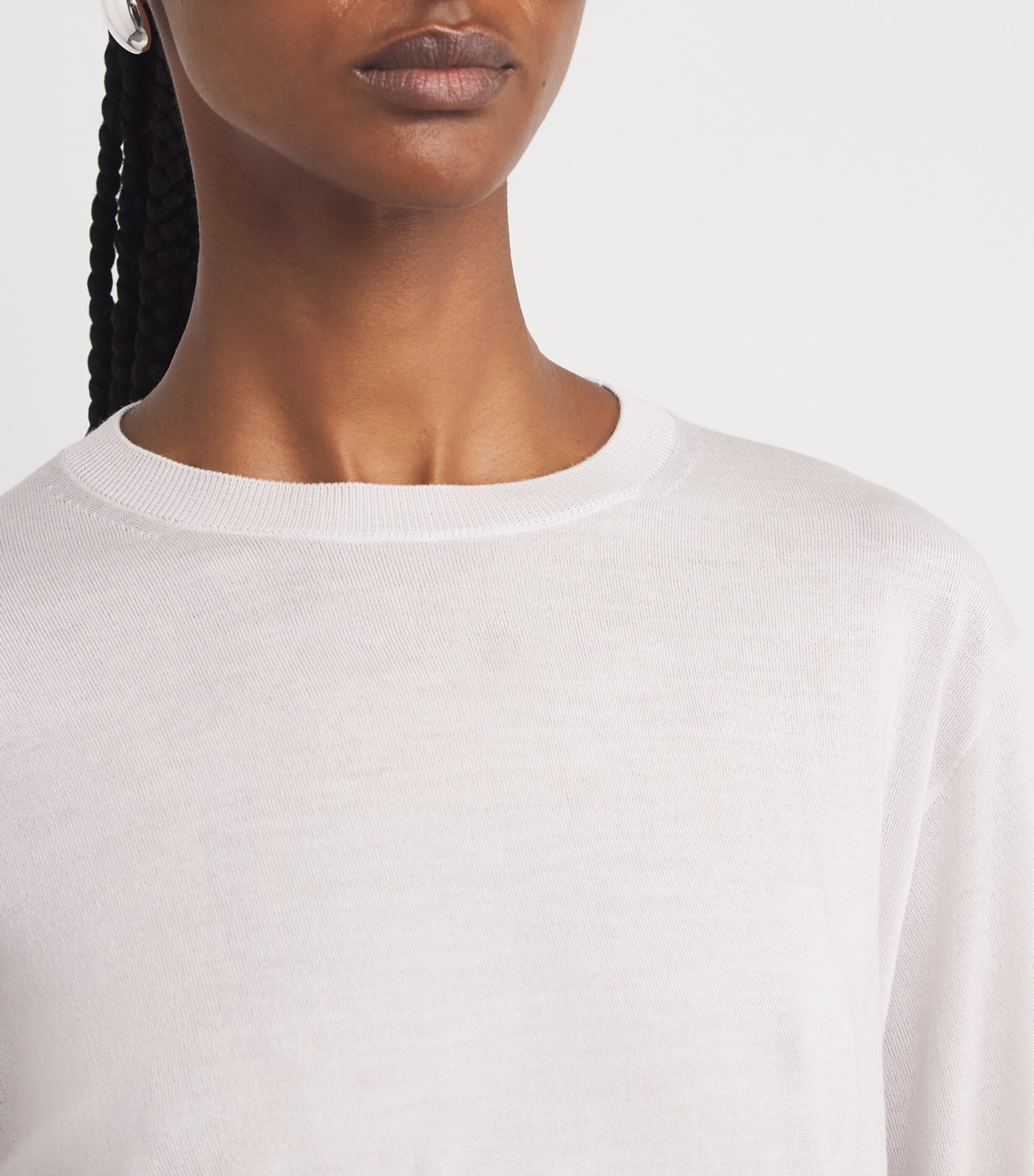 Virgin Wool Sweater WHITE Image 6