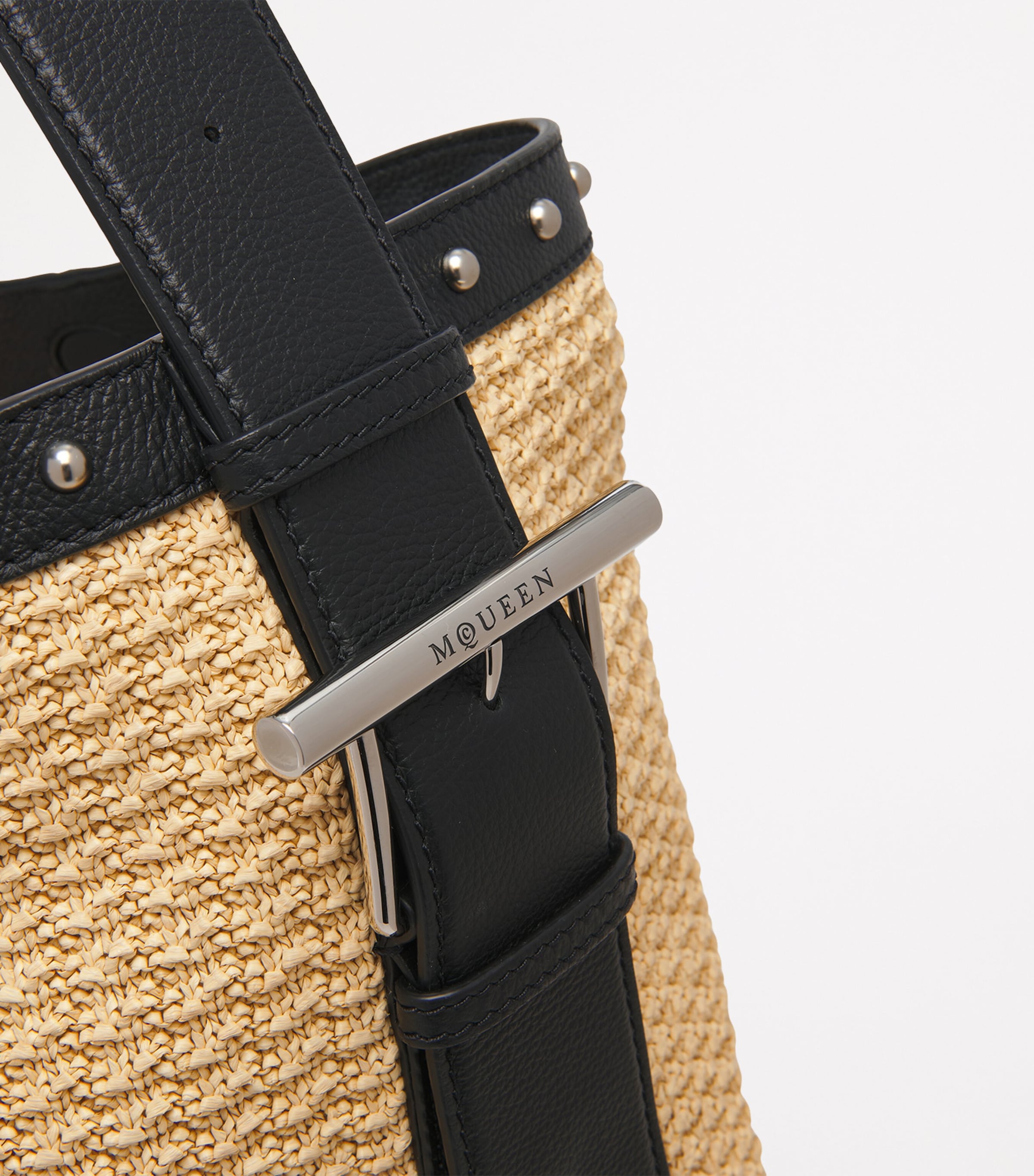 Woven T-Bar Sling Bucket Bag 9750 Image 6