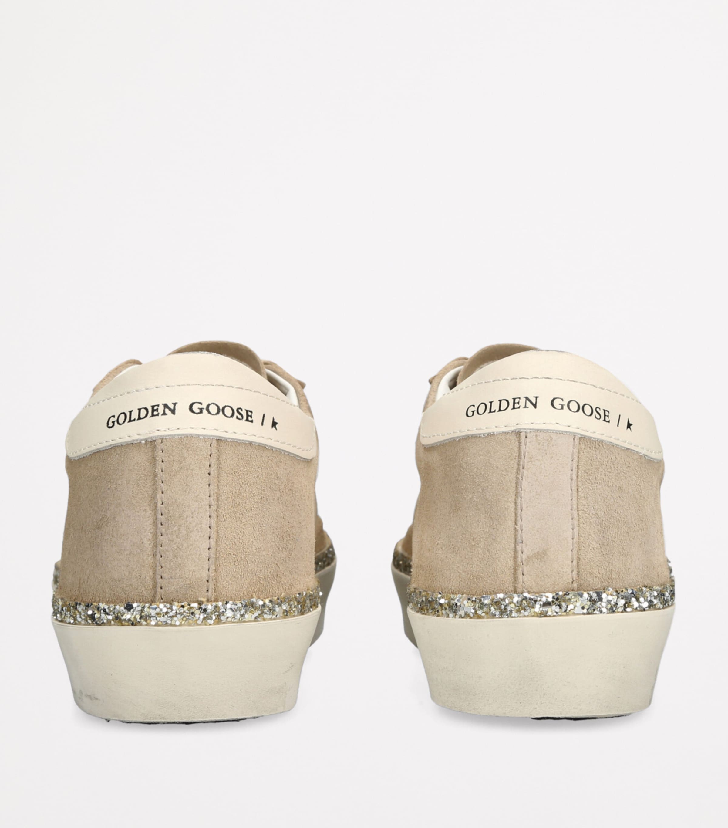 Golden Goose Suede Hi Star Low-Top Sneakers Beige Comb Image 2