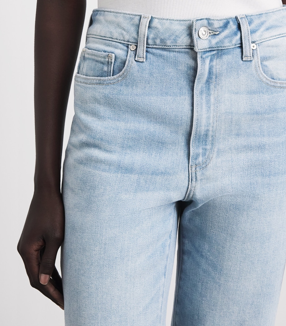 PAIGE Womens Stevie High-Rise Straight Ankle Jeans Coliseum Image 3