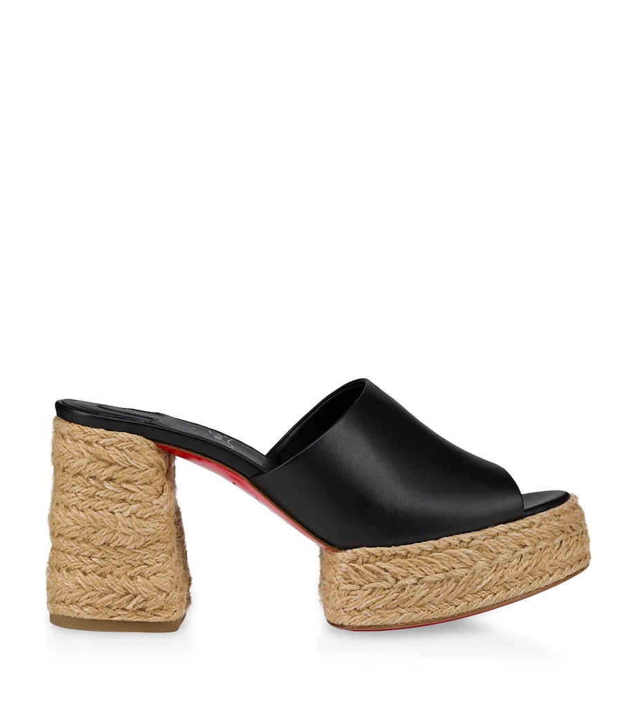 Calakala Leather Heeled Mules 85 B439 Image 1