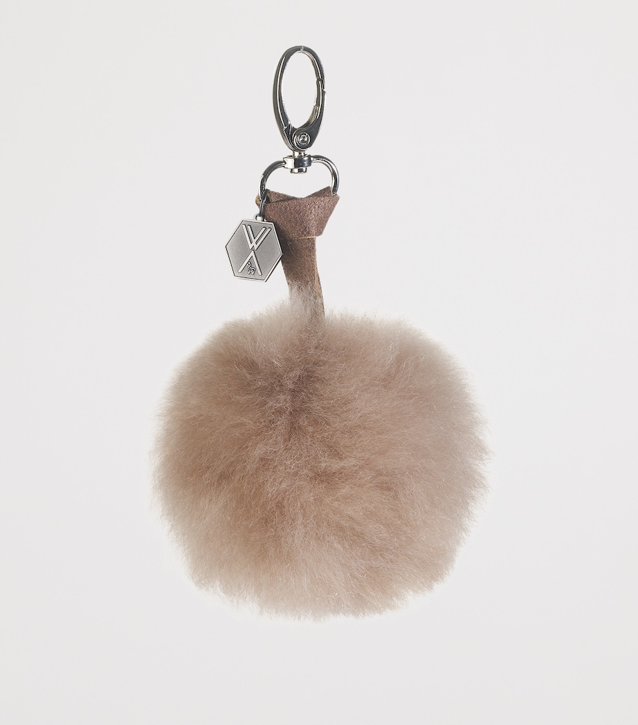 Clave Pom-Pom Keyring TAUPE Image 2