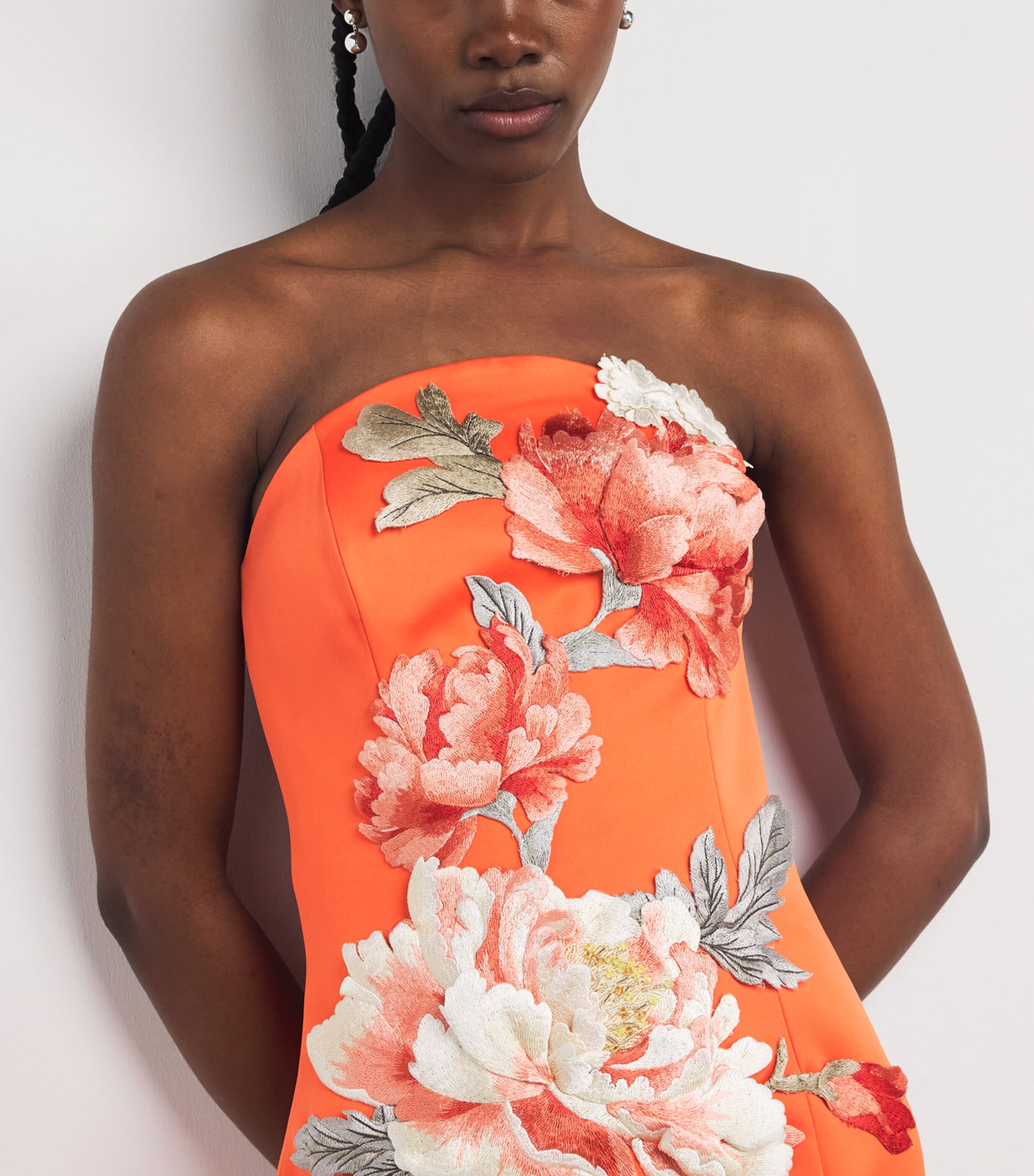 Floral Appliqué Ava Maxi Dress SAFFRON Image 6