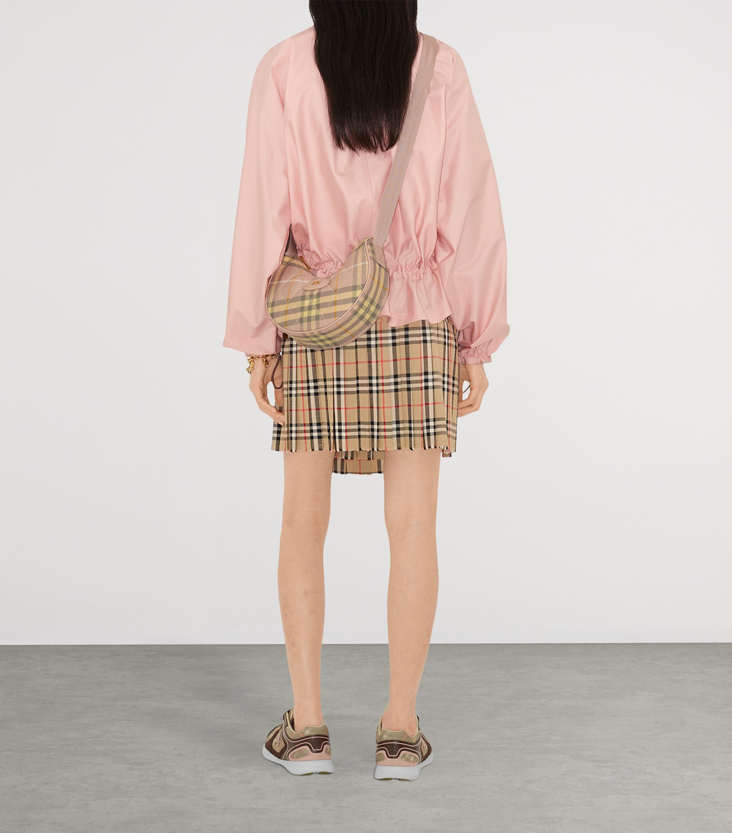 Check Horseshoe Cross-Body Bag TEACUP Image 4