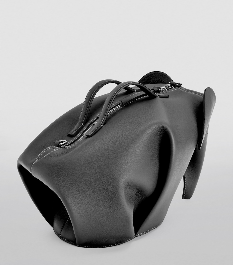 Leather Elephant Bag BLACK Image 4