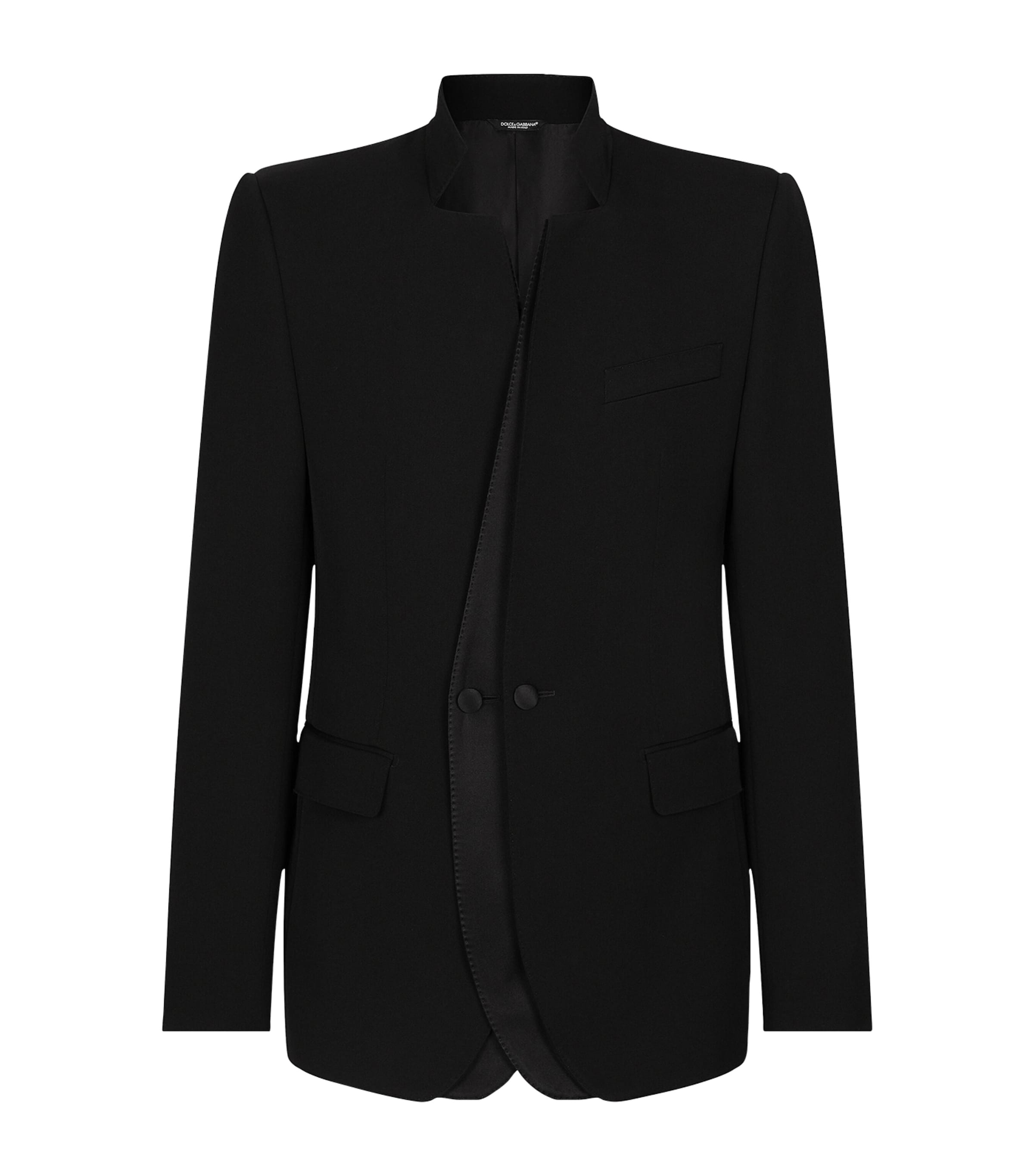 Dolce & Gabbana Double-layer Single-breasted Blazer In Black