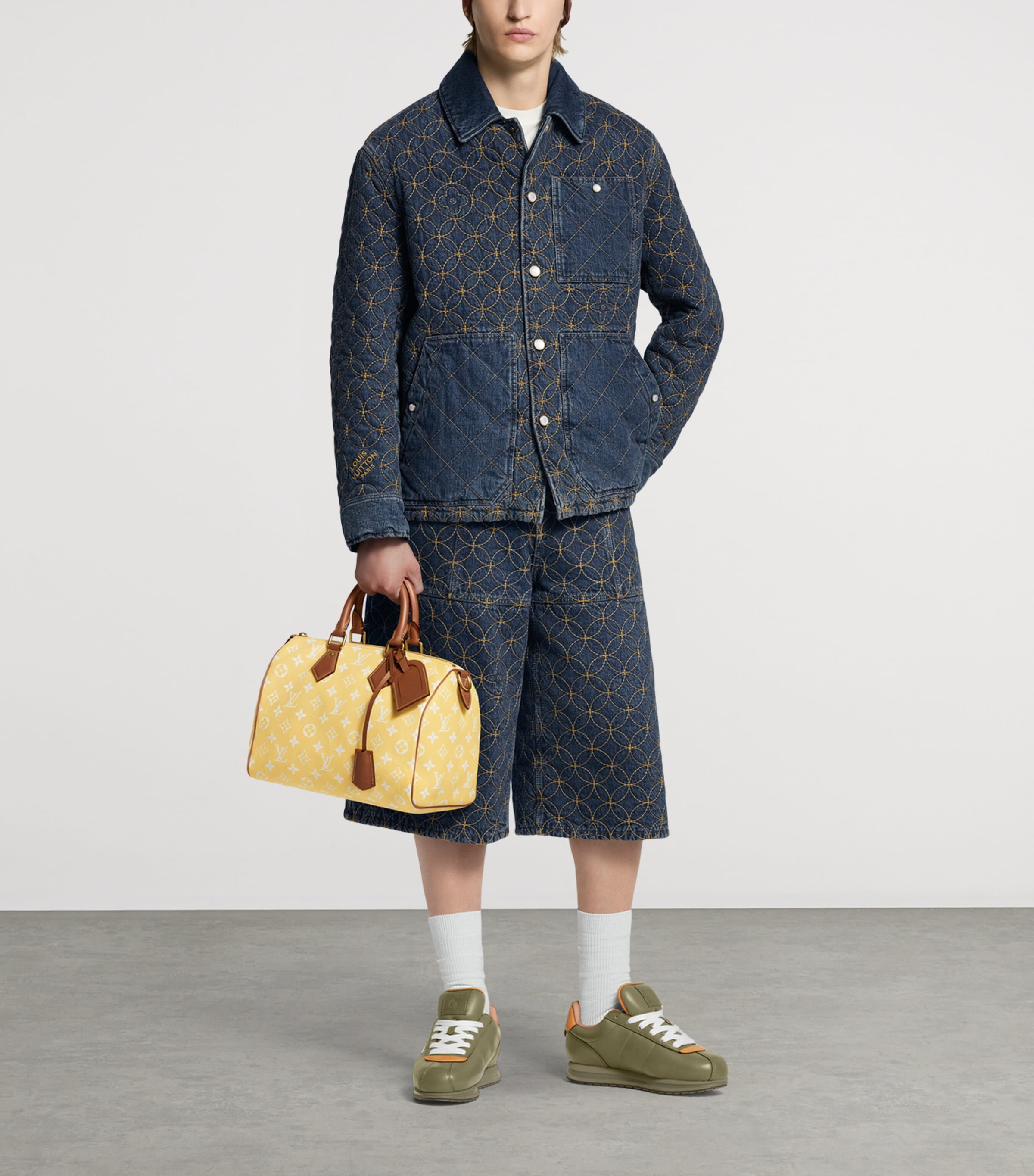 Leather Buttersoft Low-Top Sneakers KHAKI GREEN Image 2