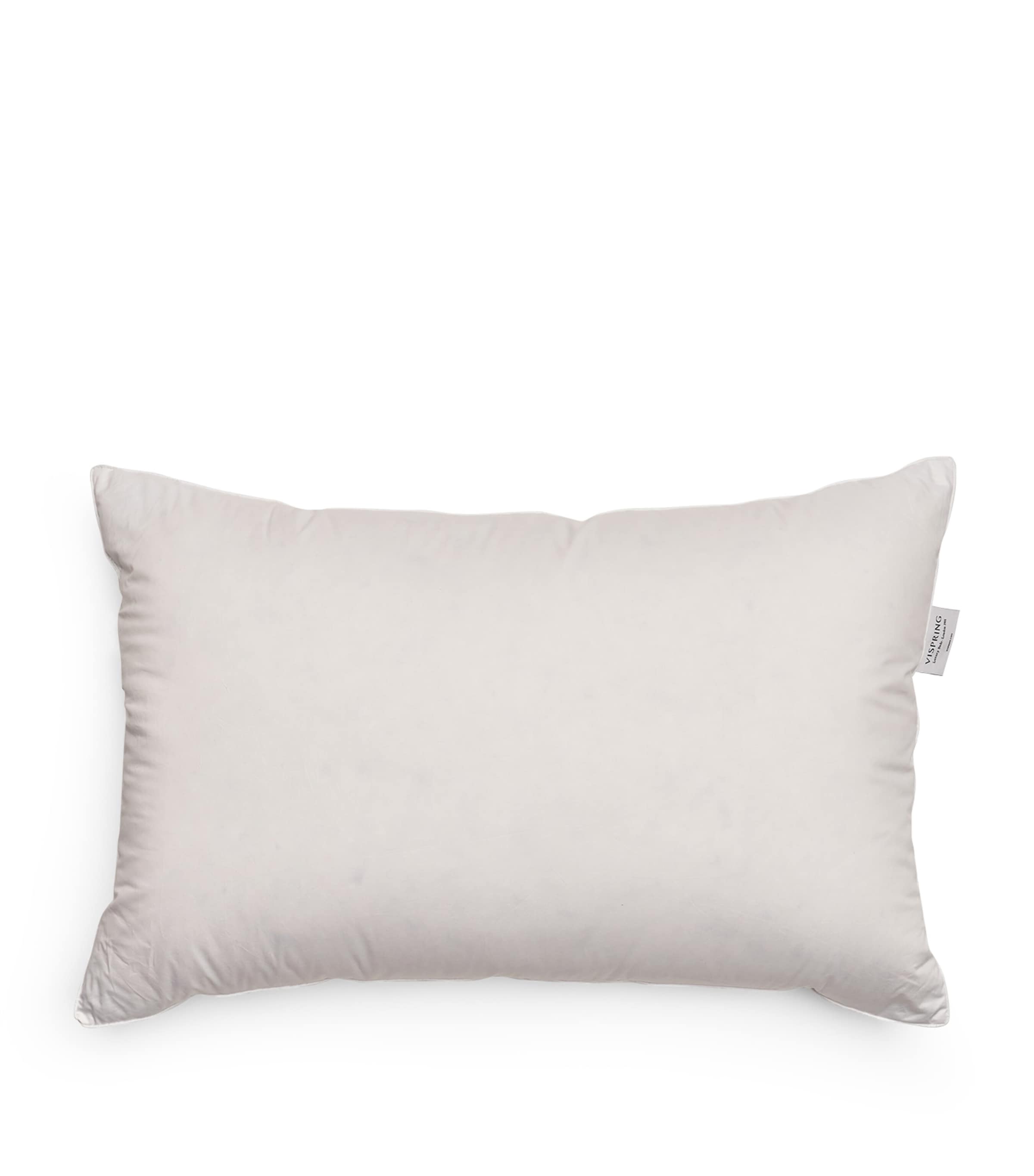 Cotton Down-Filled Pillow (50cm x 75cm) WHITE Image 1