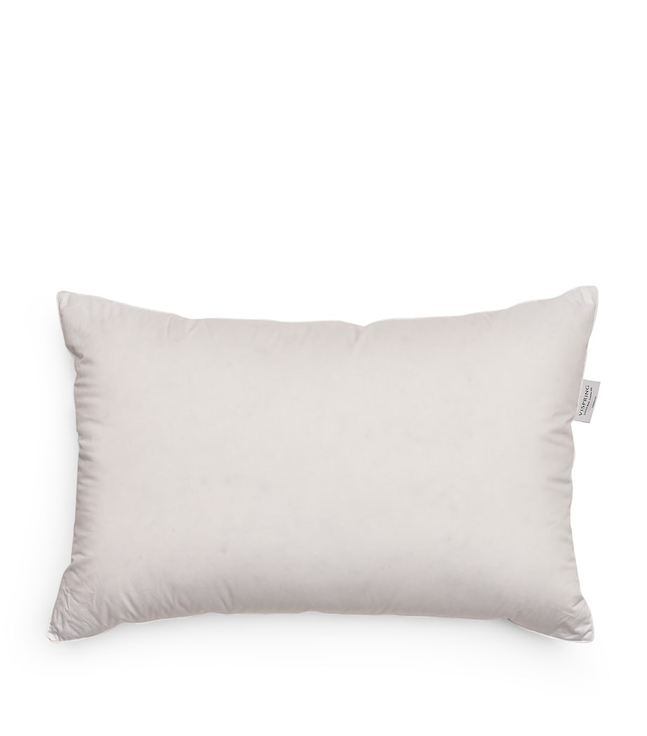 Cotton Down-Filled Pillow (50cm x 75cm) WHITE Image 1
