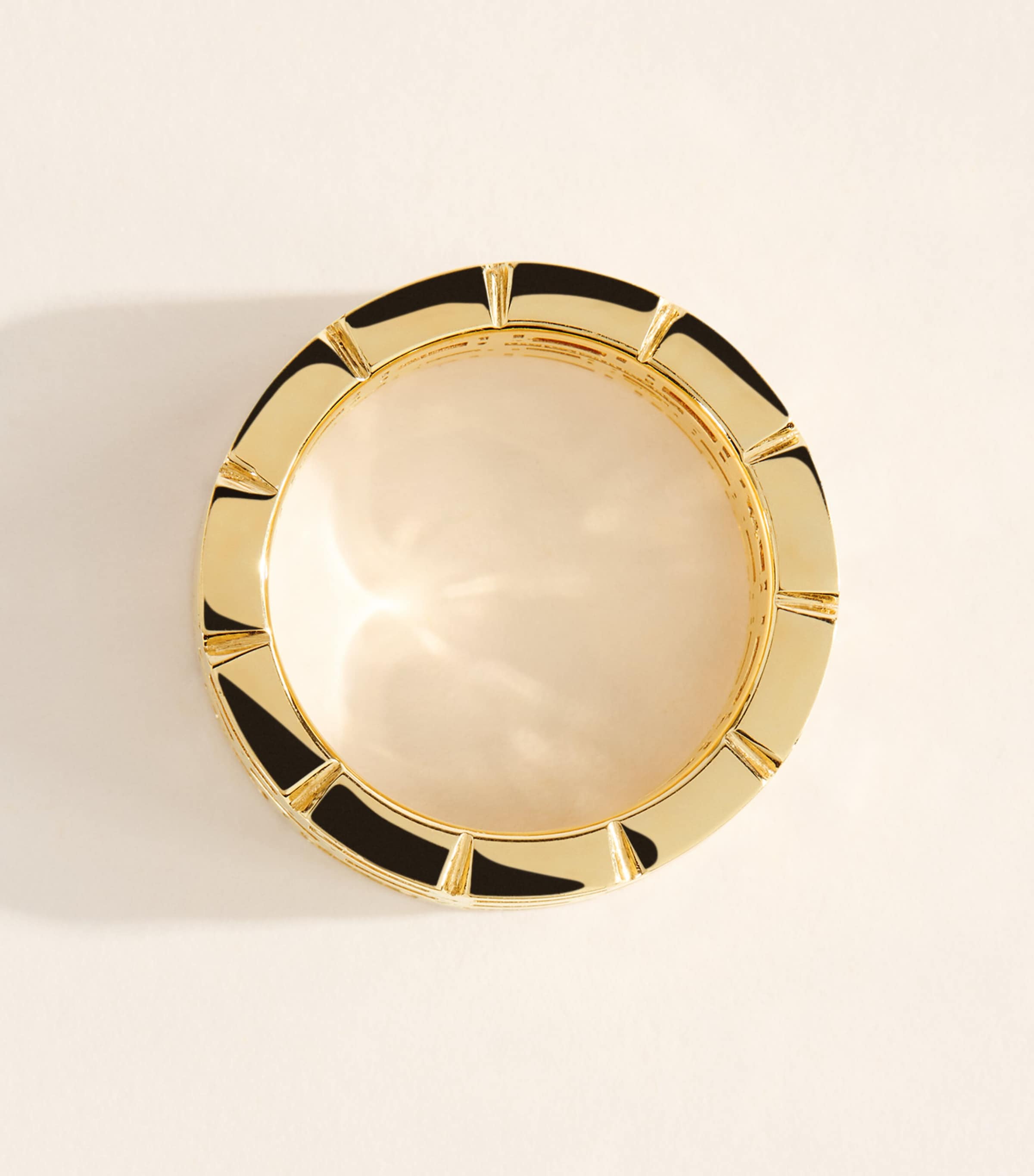 Suzanne Kalan Yellow Gold and Diamond Inlay Triple Eternity Ring Yg/wd Image 5