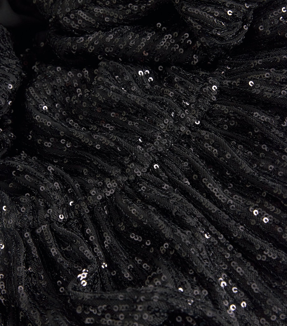 Sequin Gianetta Mini Dress BLACK Image 5