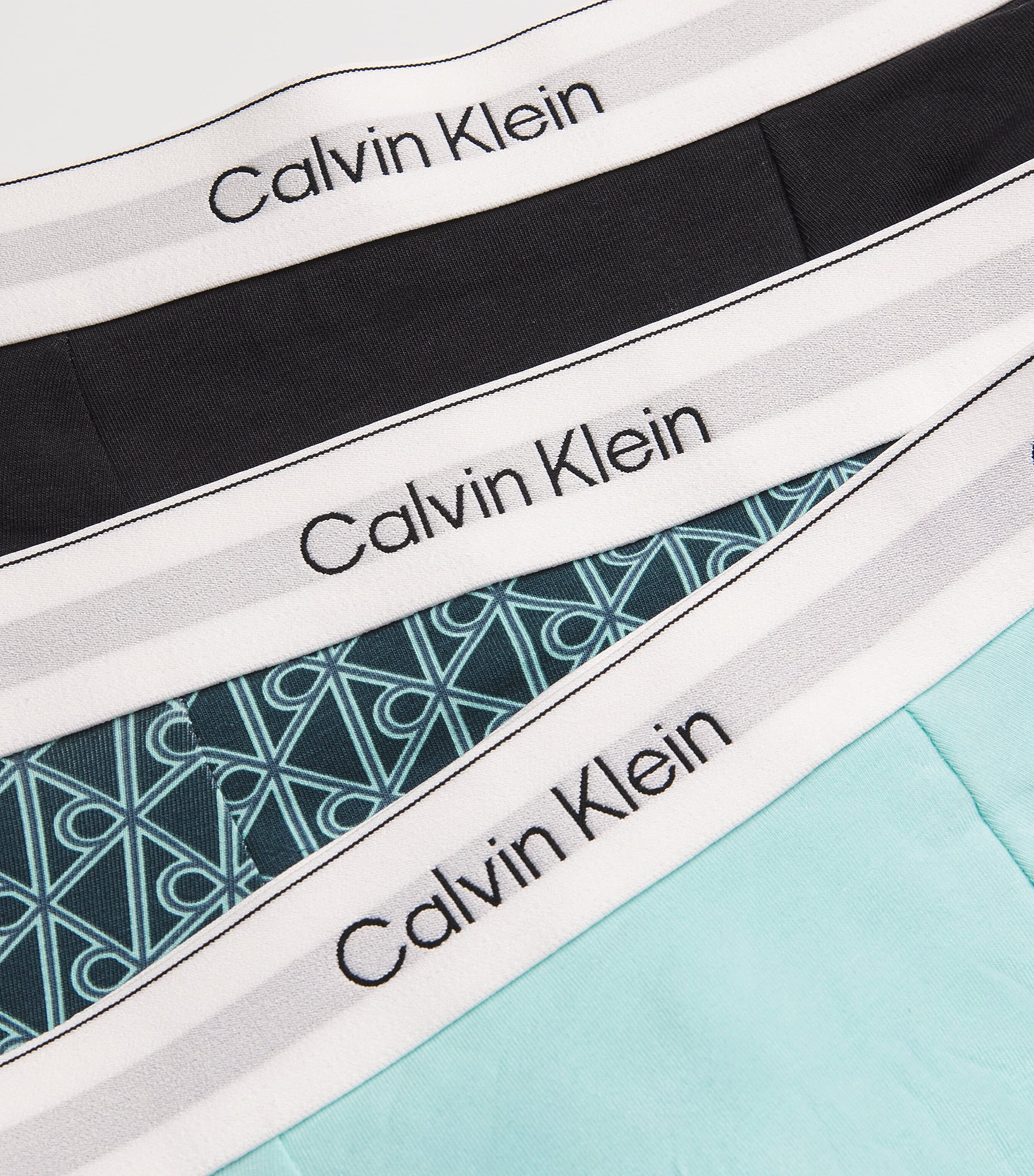 Stretch-Cotton Relaxed-Fit Trunks (Pack of 3) 2VGBLACK/BIJOU Image 5