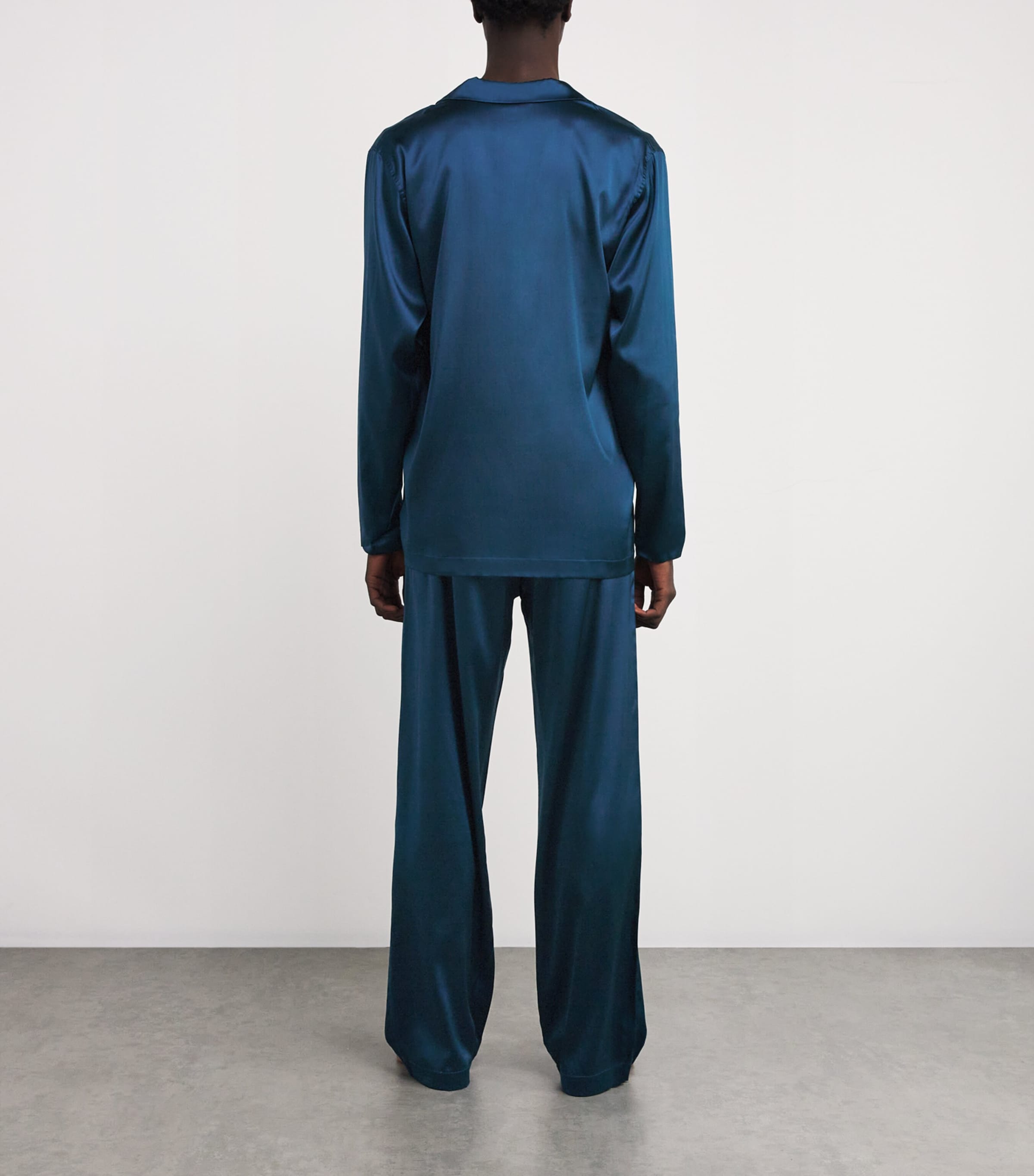 Stretch-Silk Selection Pyjama Set 071652 MYSTIC BLUE Image 3