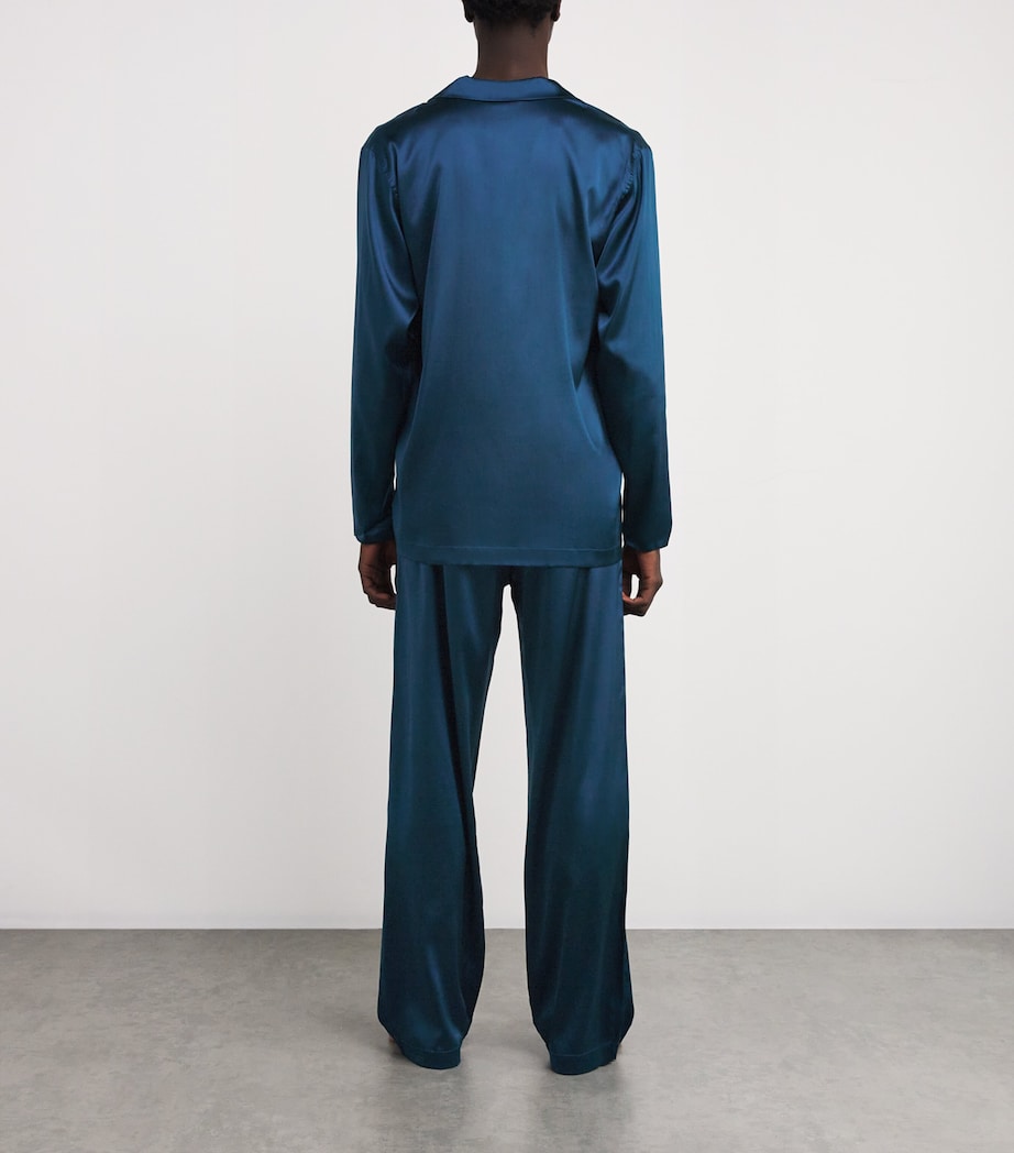 Stretch-Silk Selection Pyjama Set 071652 MYSTIC BLUE Image 3