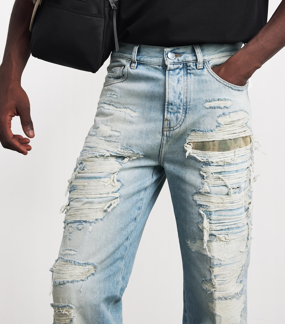 Repaired Bootcut Jeans MIST INDIGO Image 6