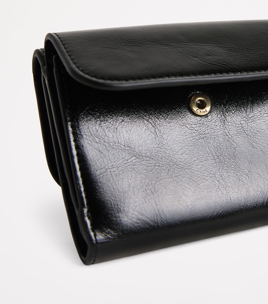 Small Calfskin Alphabet Wallet BLACK Image 4