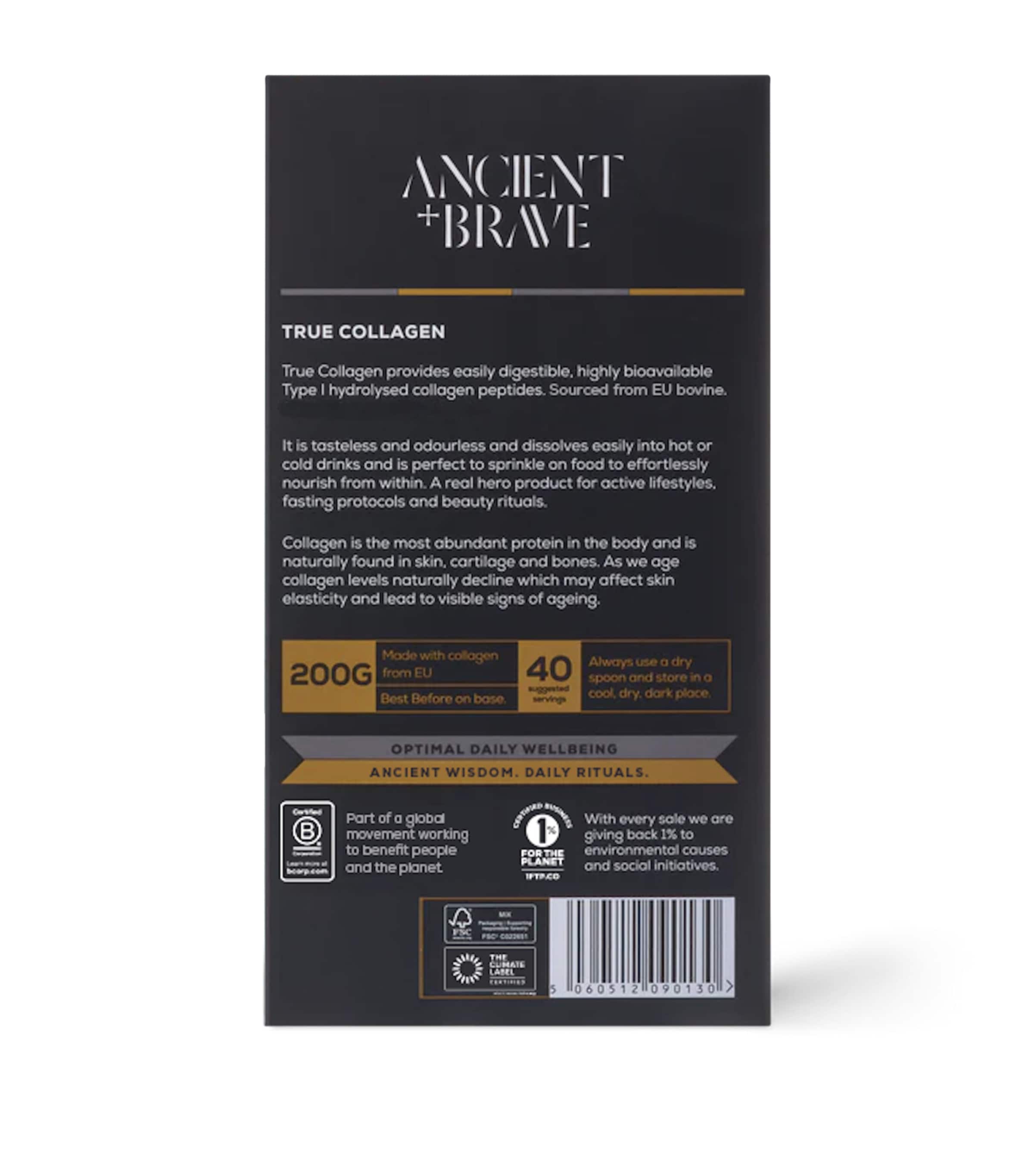 Ancient & Brave True Collagen Jar (200g) | Harrods QA