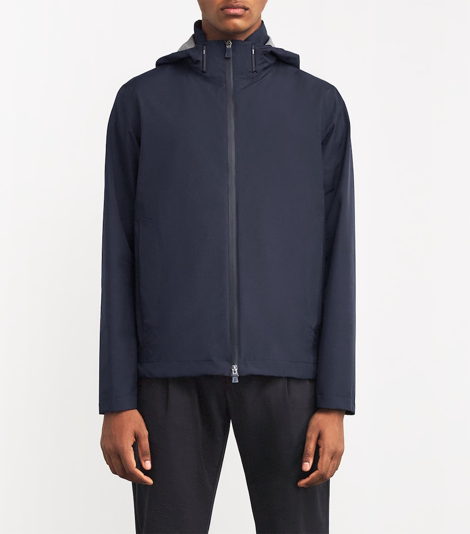 Waterproof Hooded Jacket 9201BLU NAVY Image 3