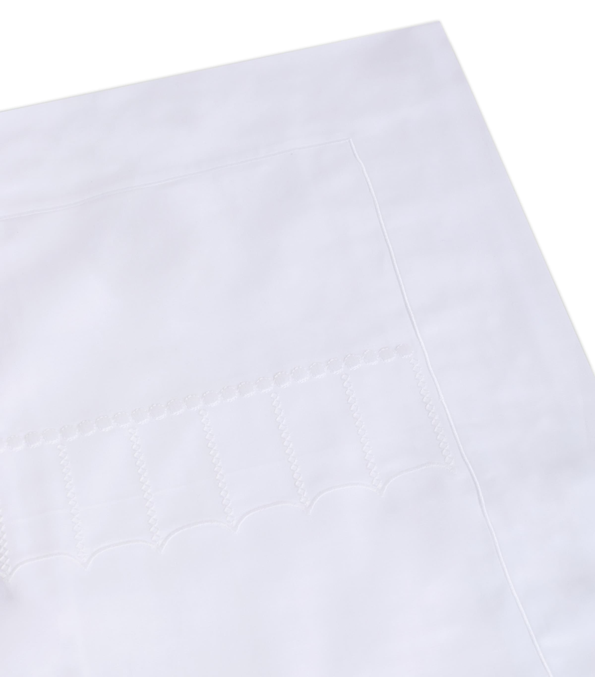 Loretta Caponi Dots Super King Flat Sheet (270cm x 300cm) White Image 3