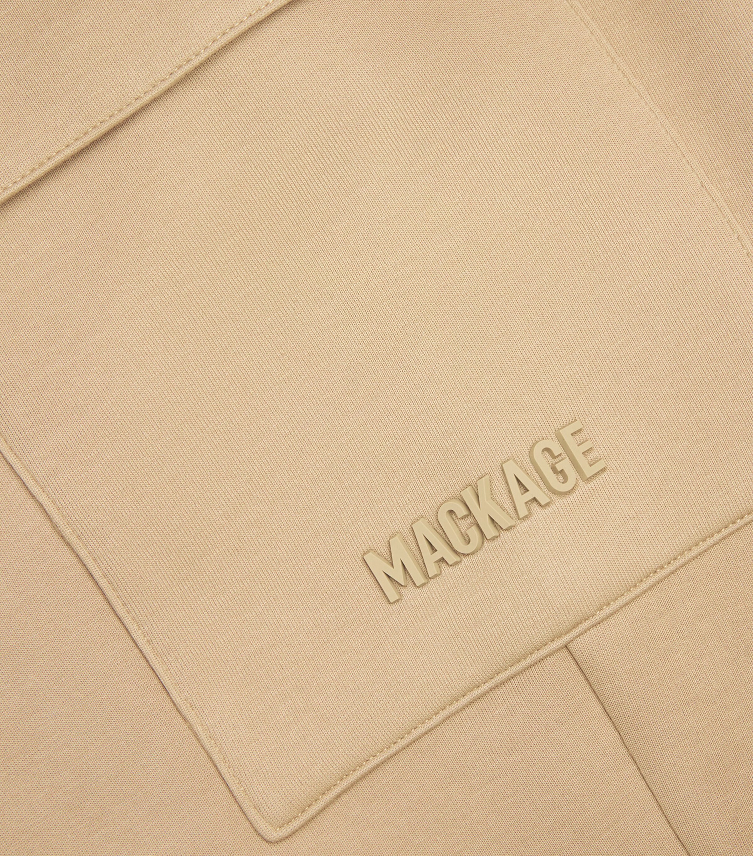 Mackage Mens Cotton-Blend Marvin Cargo Sweatpants Light Camel Image 5