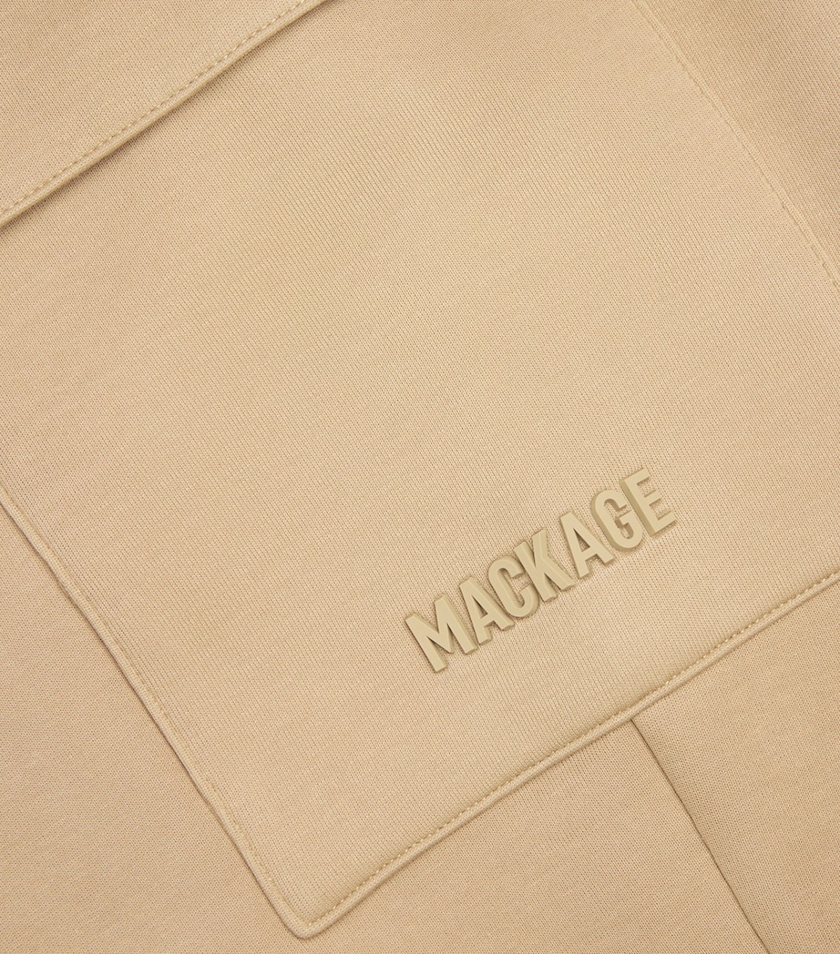 Mackage Mens Cotton-Blend Marvin Cargo Sweatpants Light Camel Image 5