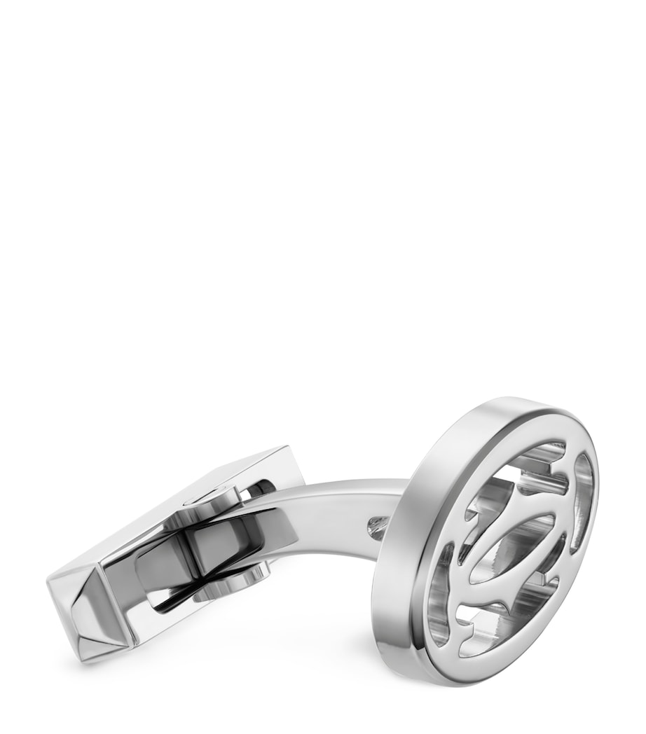 Sterling Silver Double C de Cartier Cufflinks STERLING SILVER Image 4