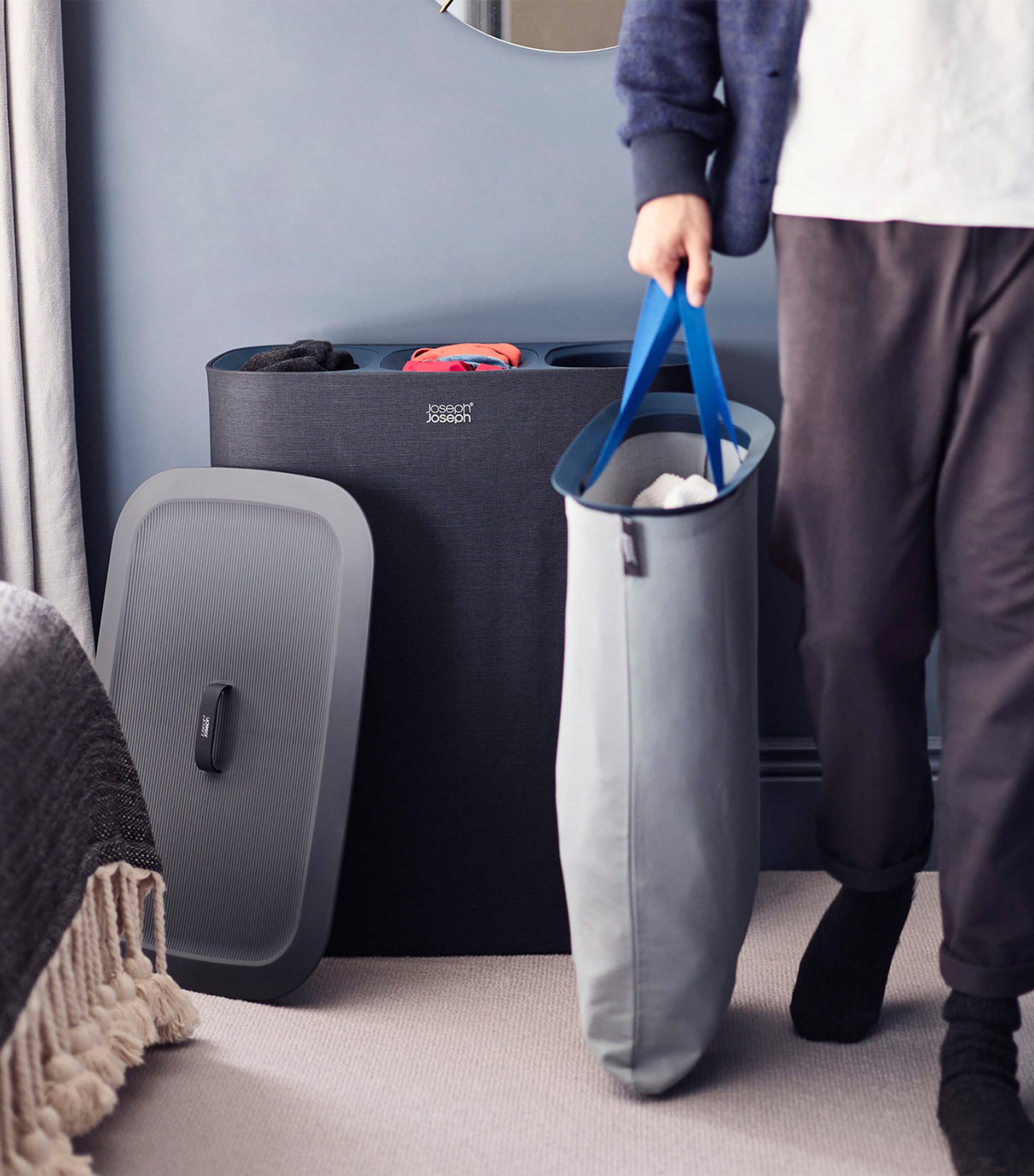 Tota Trio Laundry Basket (90L) BLACK Image 2