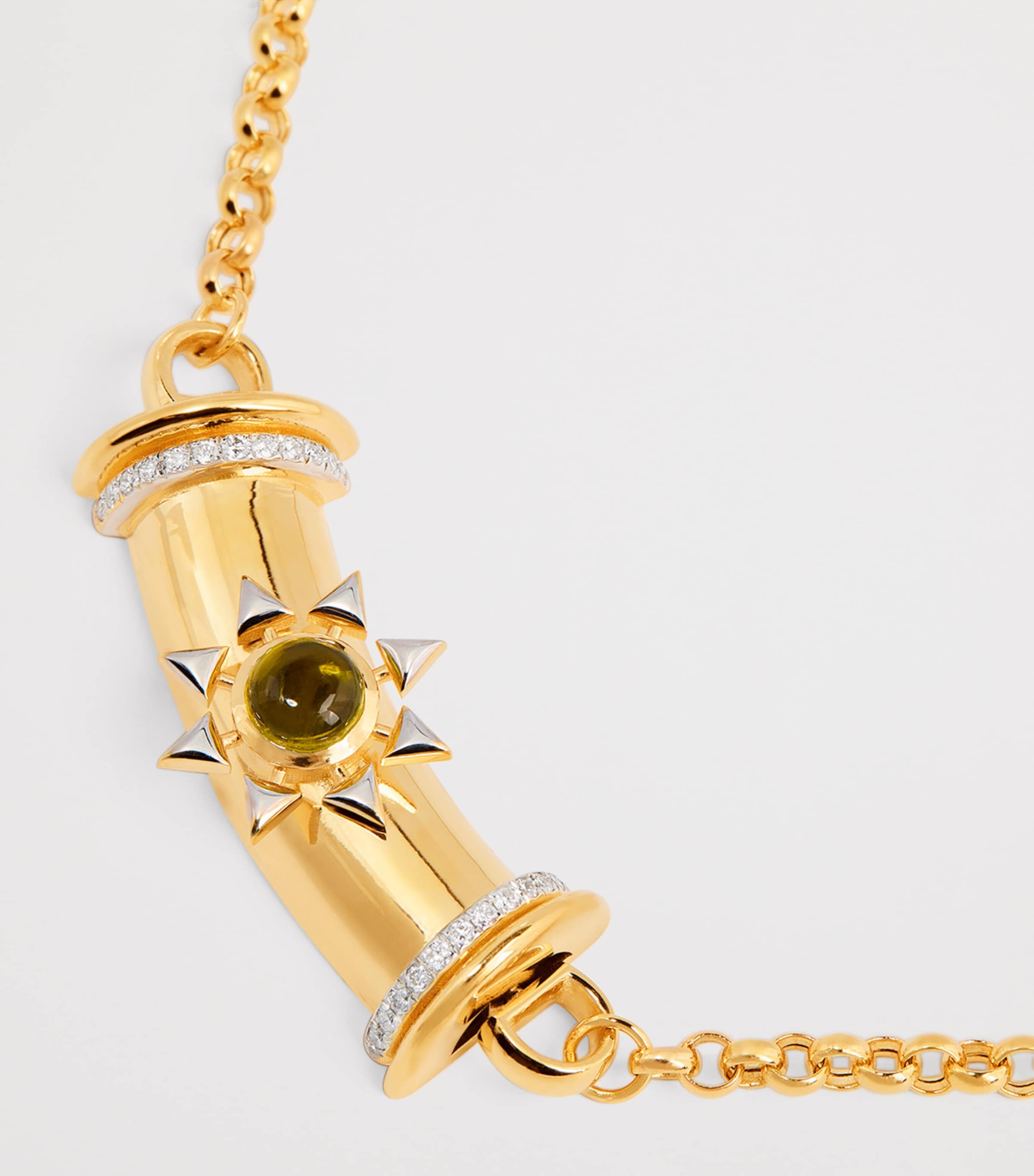 L'ATELIER NAWBAR Yellow Gold, Diamond and Citrine Warrior Star Lot N*91 Necklace Yellow Gold Image 4