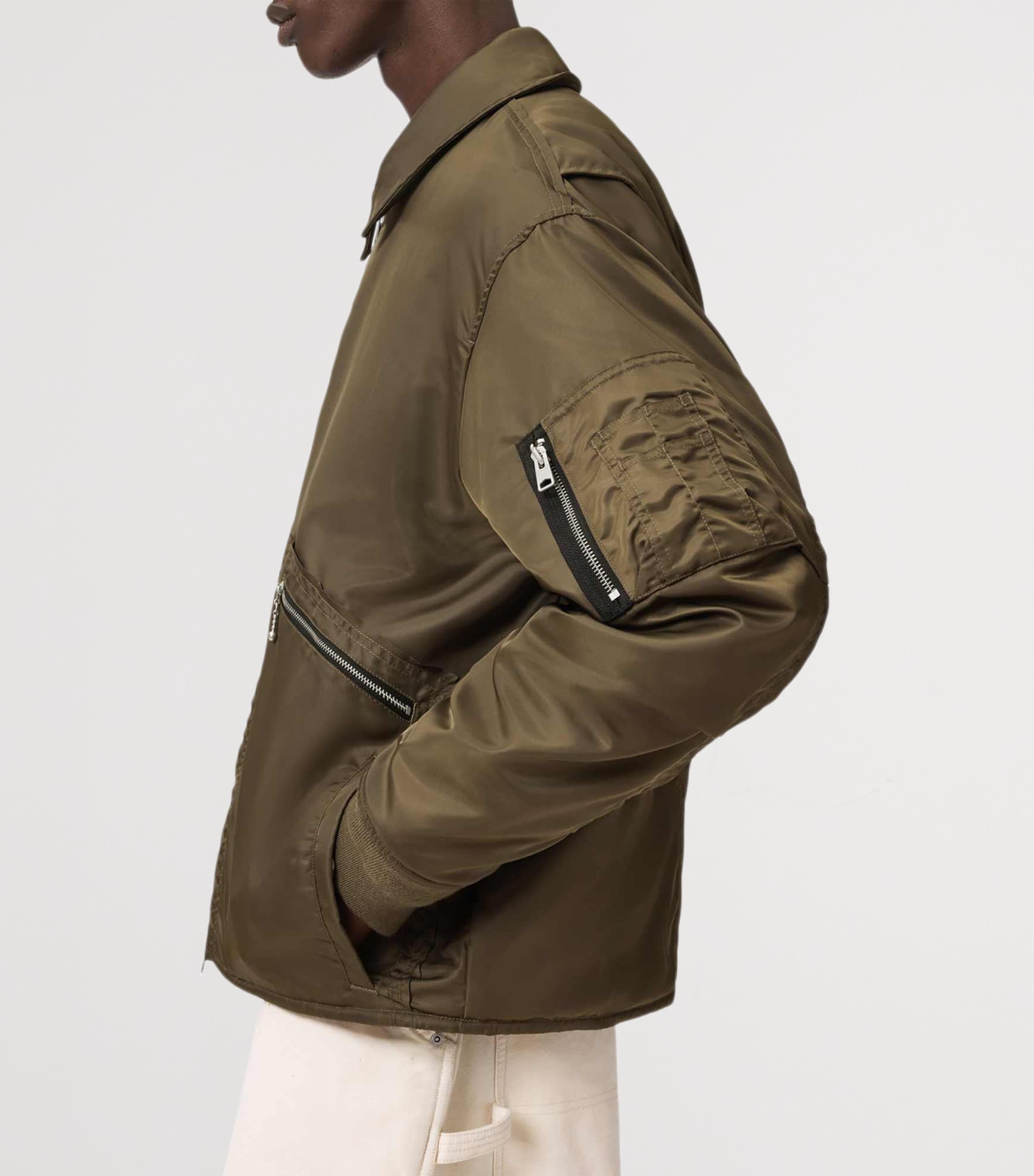 Fallon Bomber Jacket KHAKI BROWN Image 6