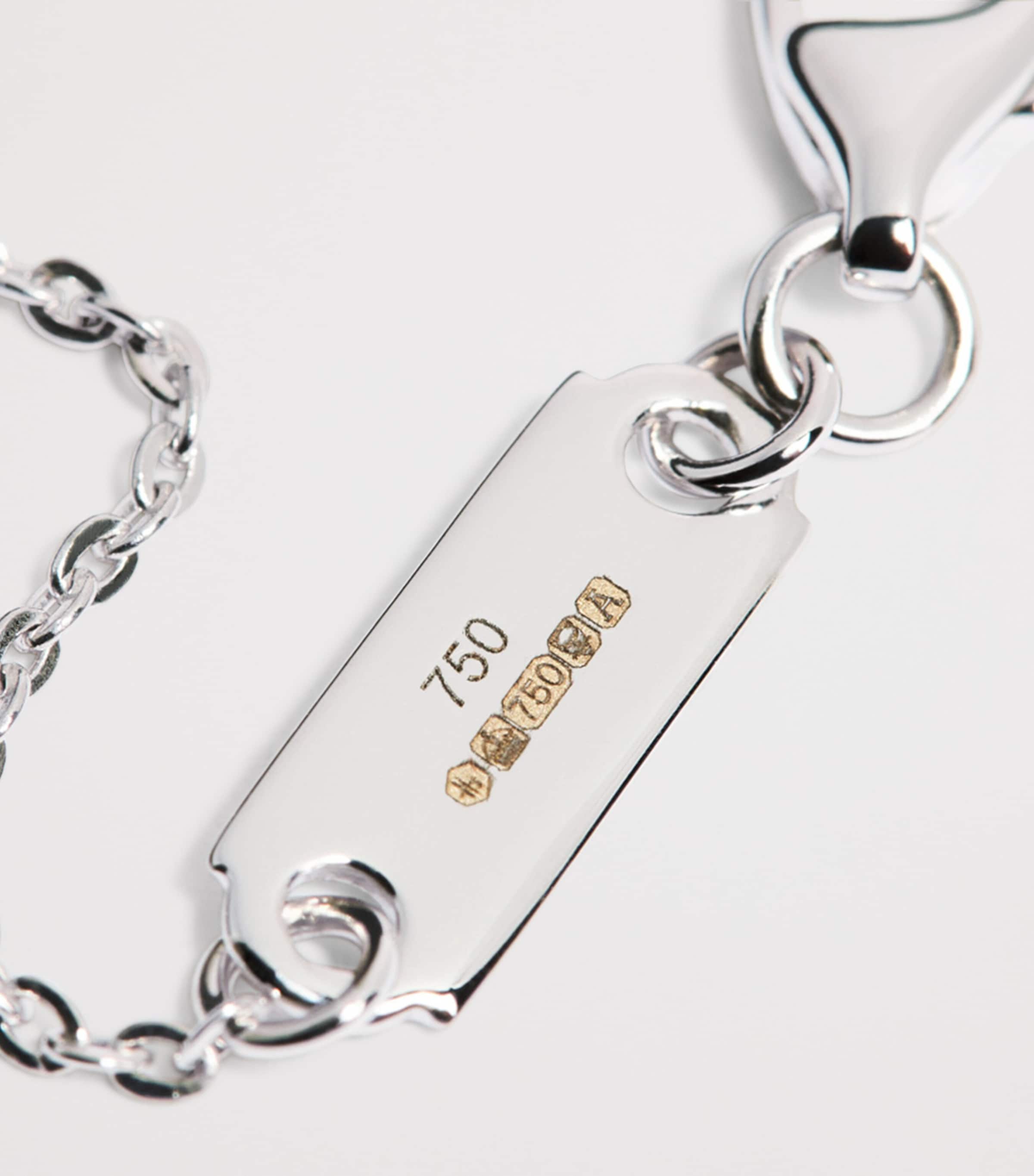 White Gold and Diamond Square Illusion Necklace (0.40ct) WHITE GOLD Image 5