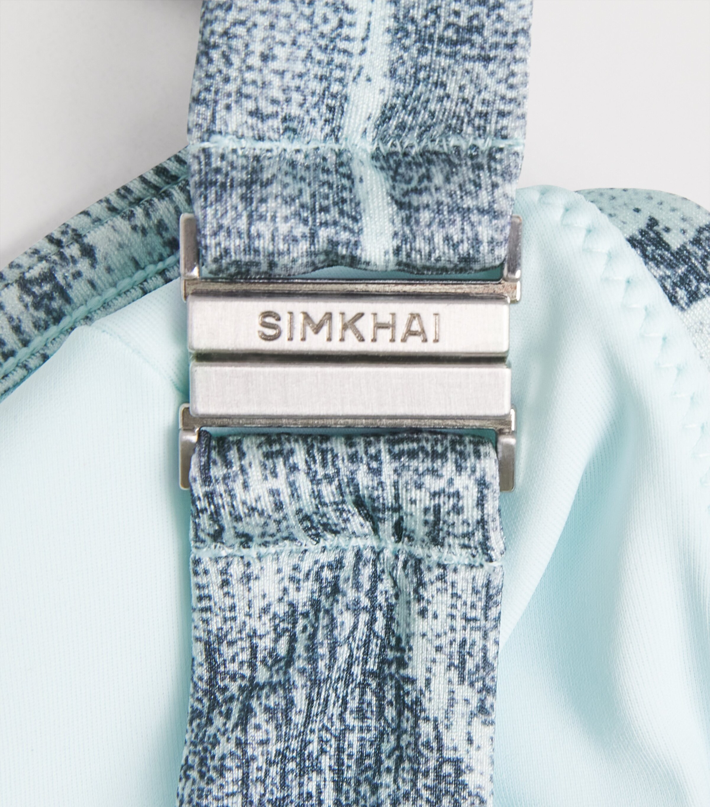 Simkhai Womens Printed Anniston Balconette Bikini Top Sky Floral Image 5