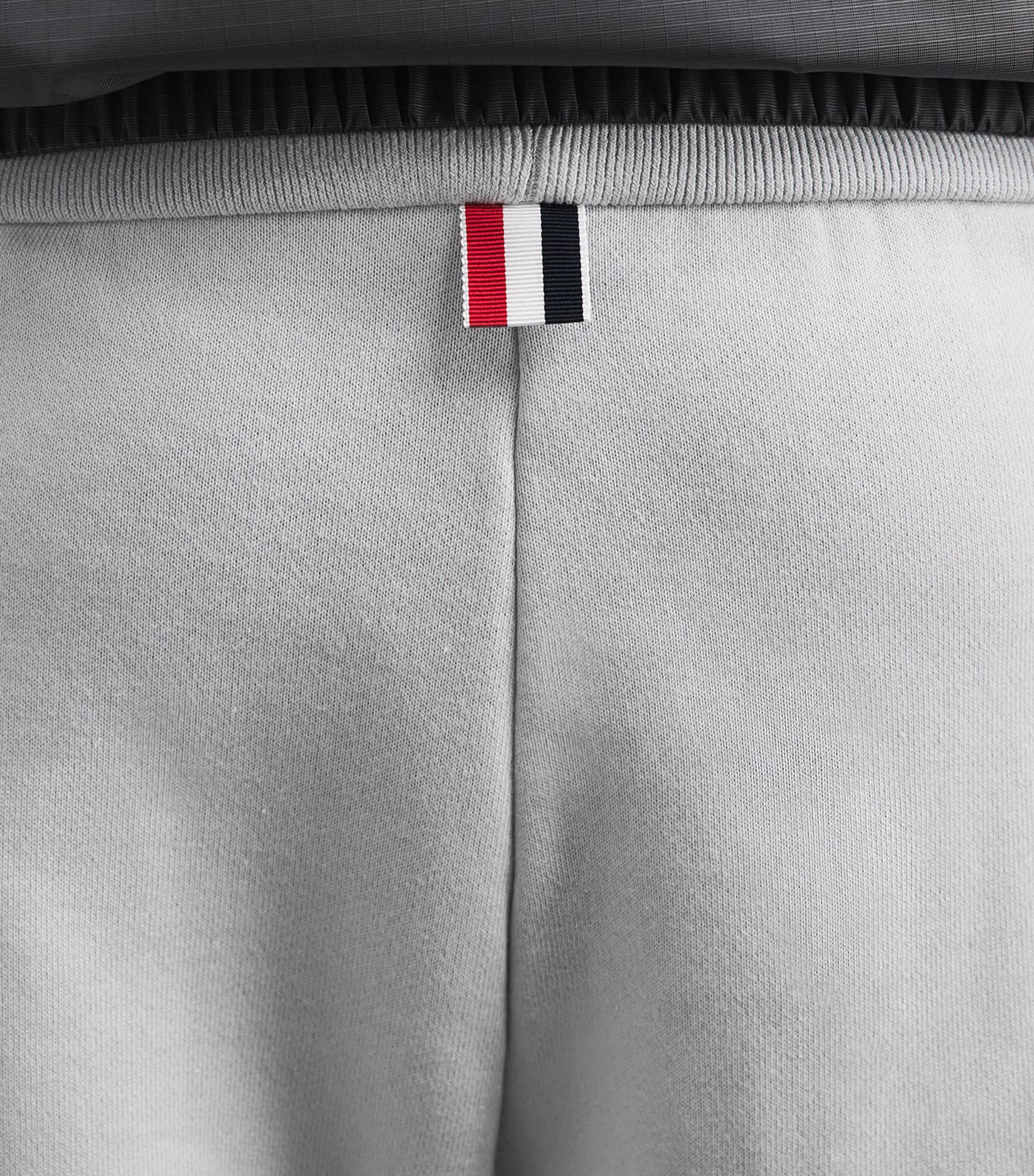 Thom Browne Mens Cotton 4-Bar Sweatpants Pale Grey Image 3