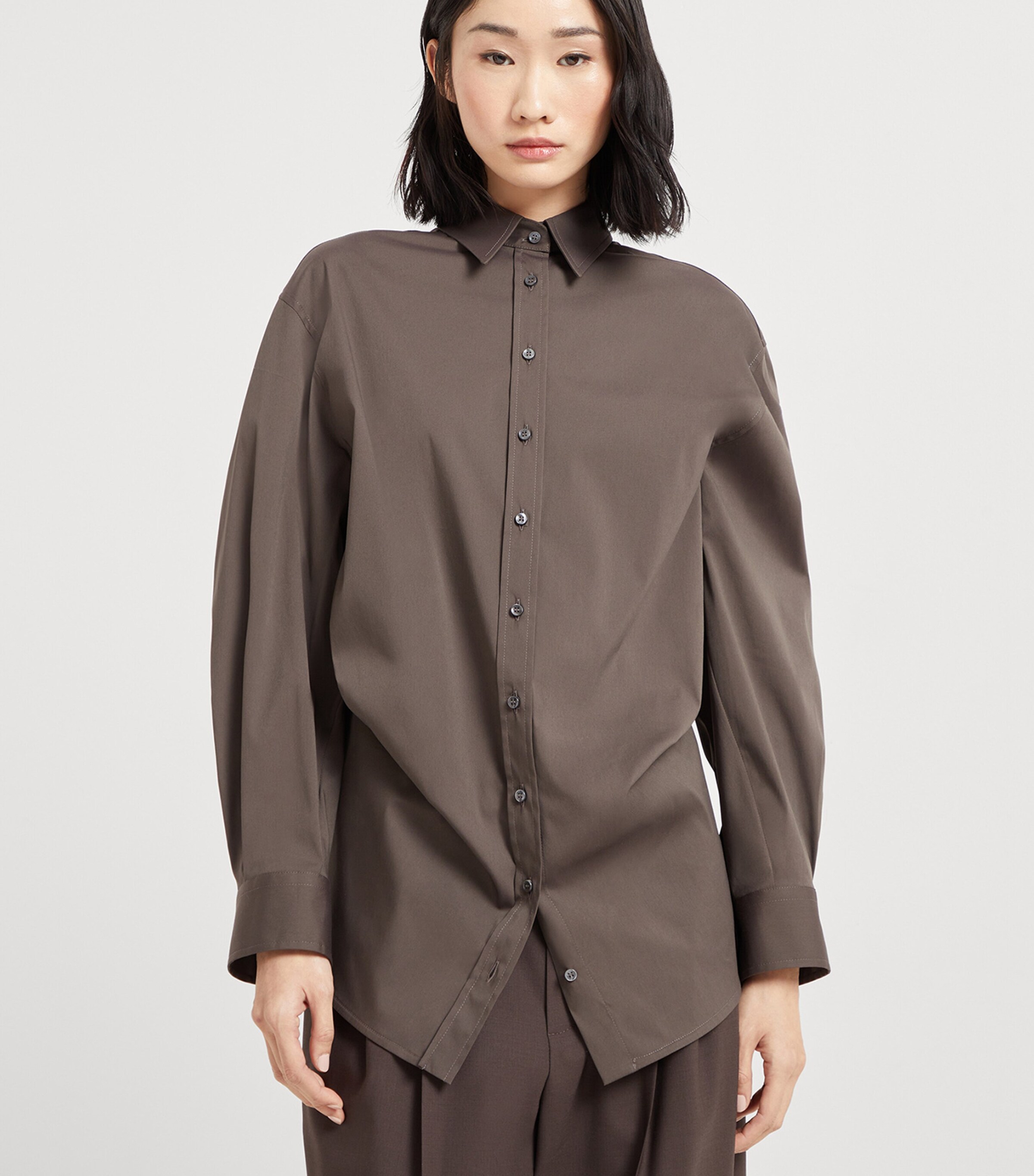Stretch-Cotton Poplin Shirt C8705 Image 2