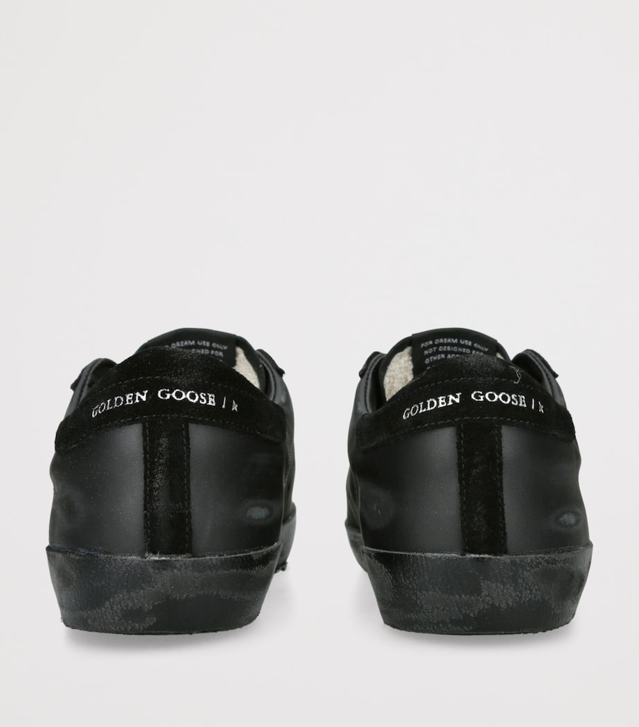 Leather-Suede Super-Star Sneakers BLACK Image 2