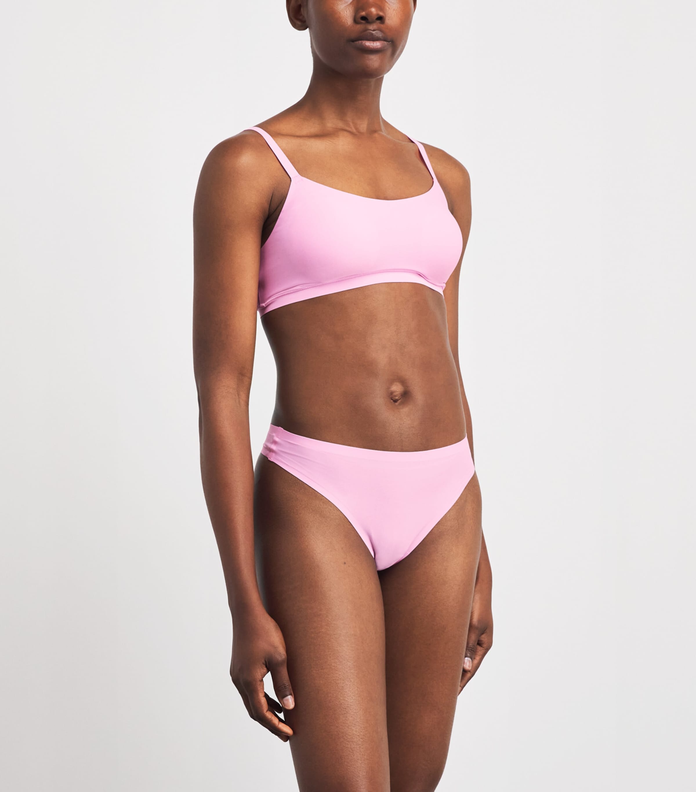 Chantelle Womens SoftStretch Thong Peony Pink Image 2
