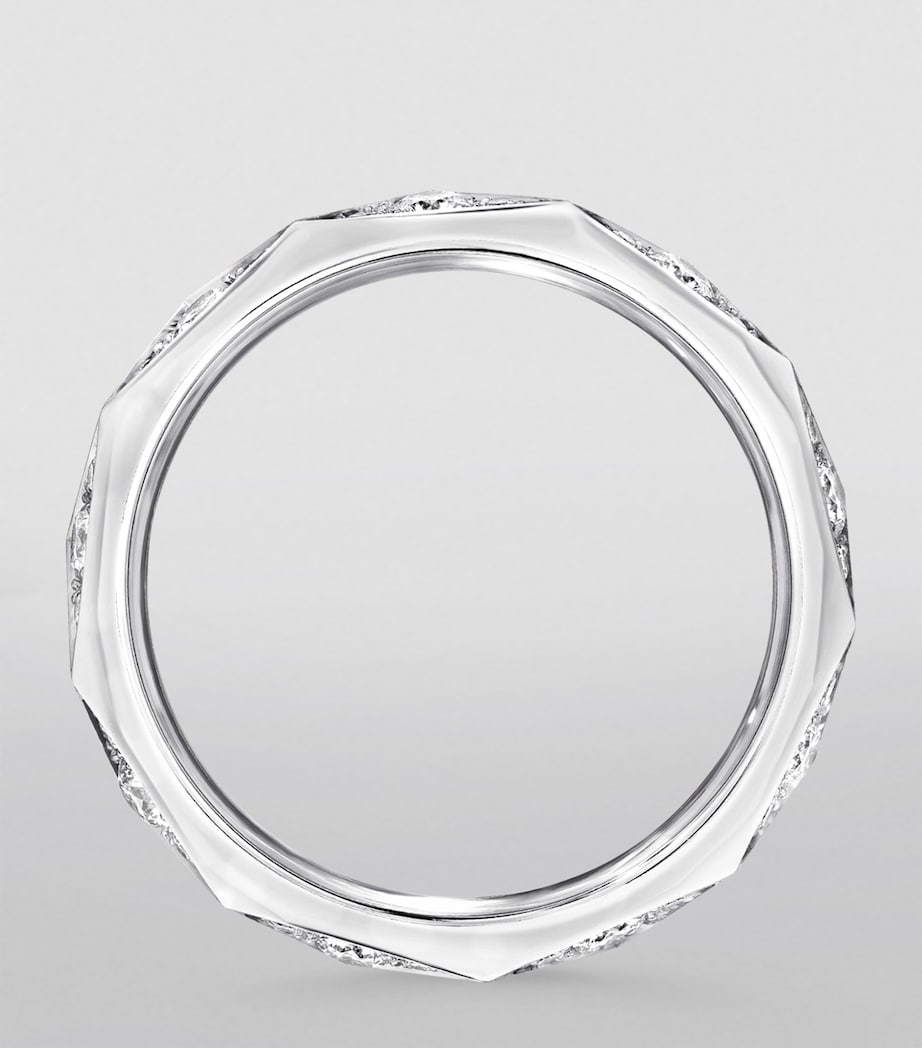 White Gold and Diamond LG Signature Ring WHITE GOLD Image 5