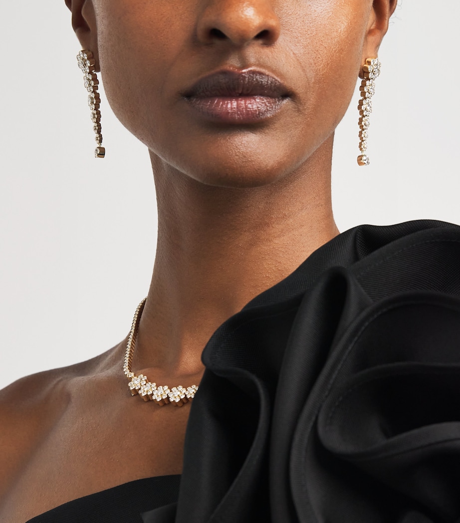 Yellow Gold and Diamond Fontaine de Fleurs Earrings YELLOW GOLD Image 2