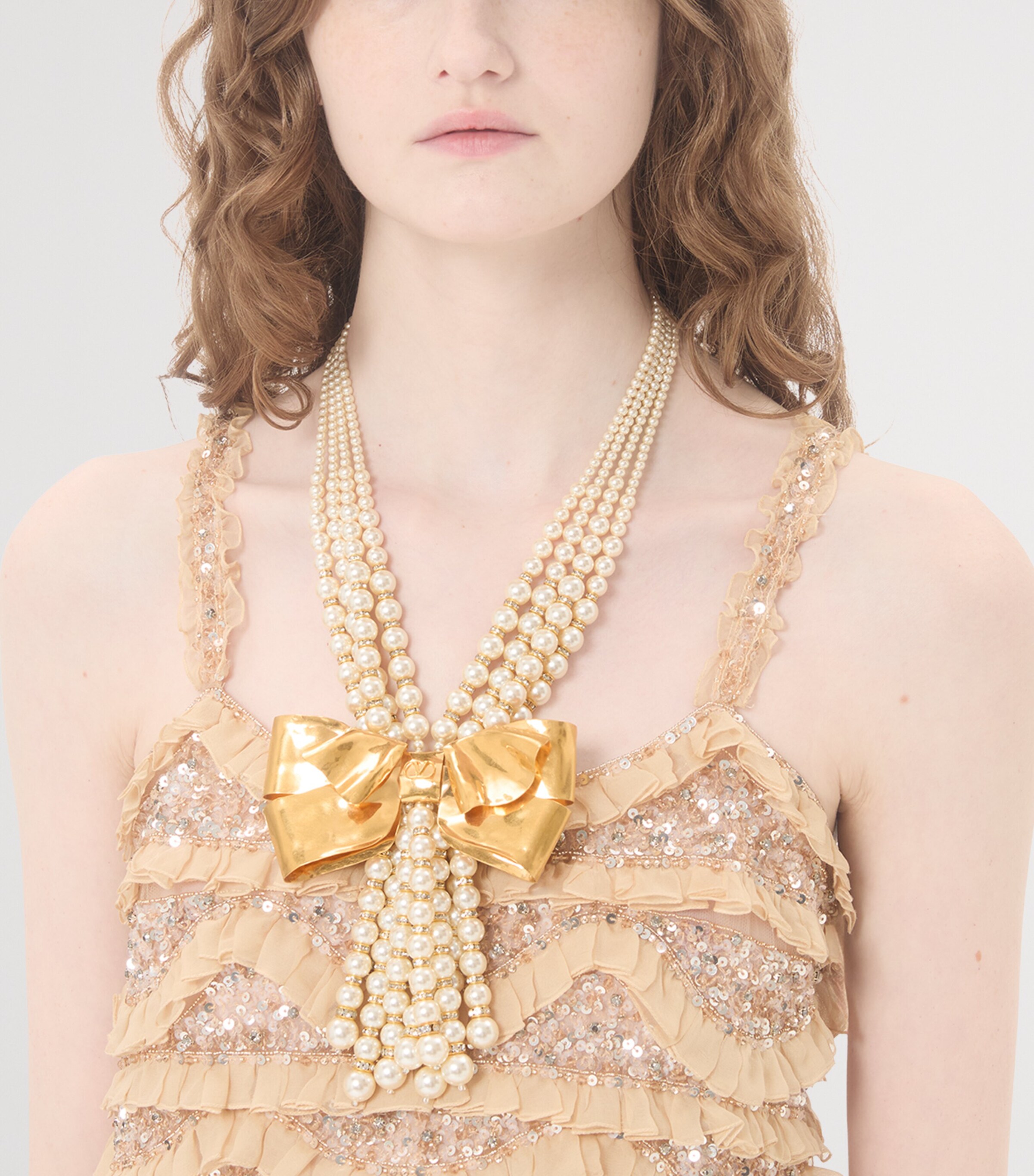 Faux Pearl Trop Chou Layered Necklace 9P8 Image 2