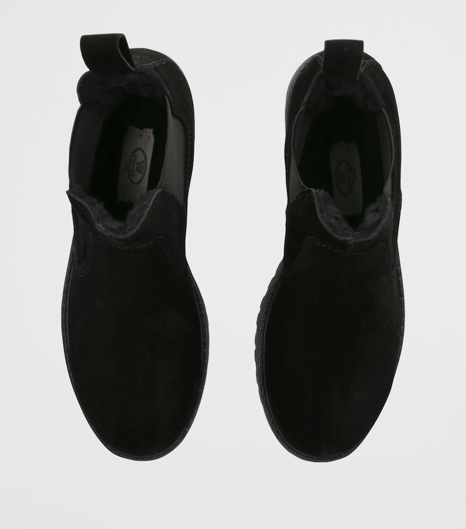 Suede Oscar Chelsea Boots BLACK Image 4