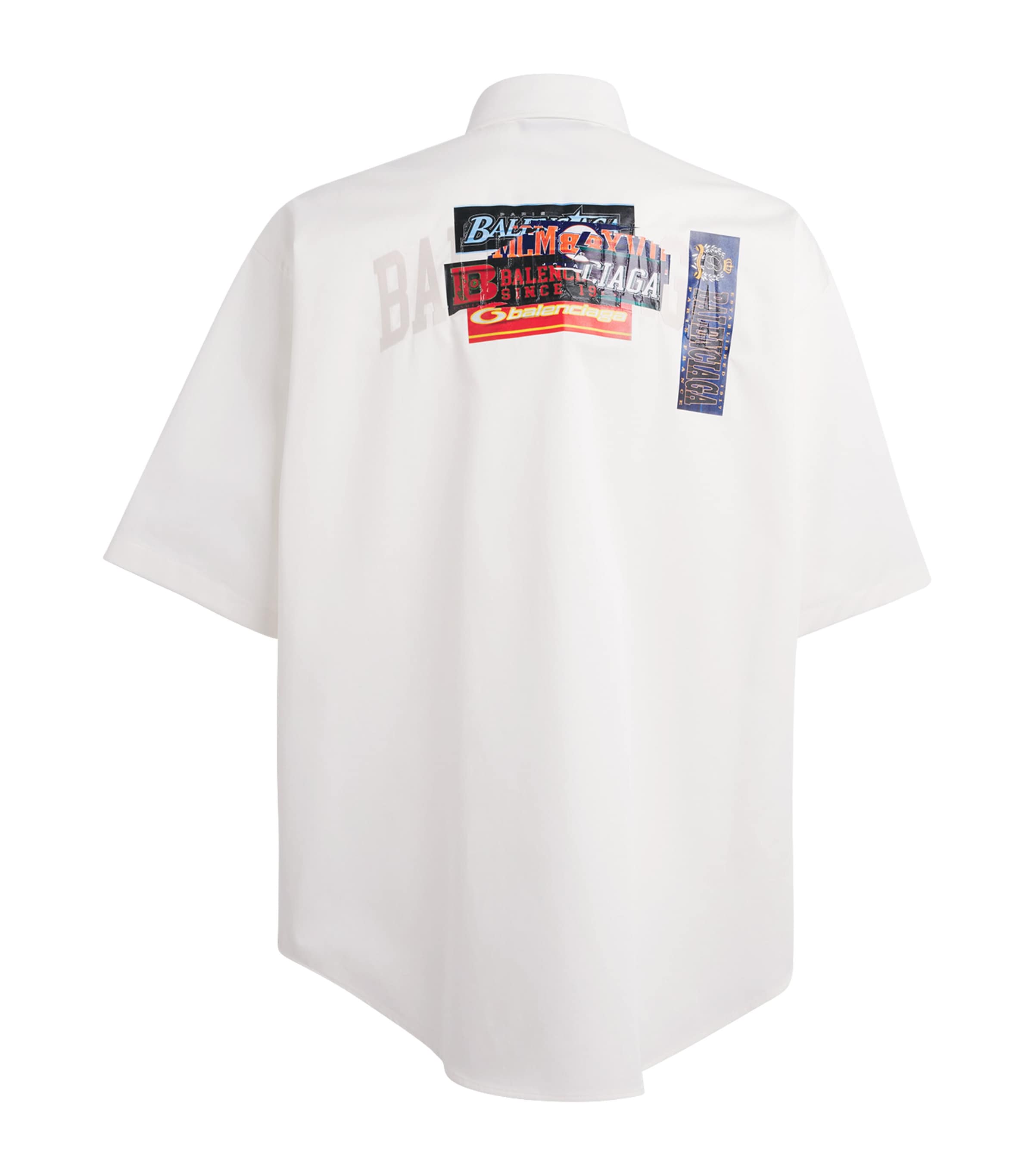 Balenciaga Mens Cotton Security Tape Shirt Image 6
