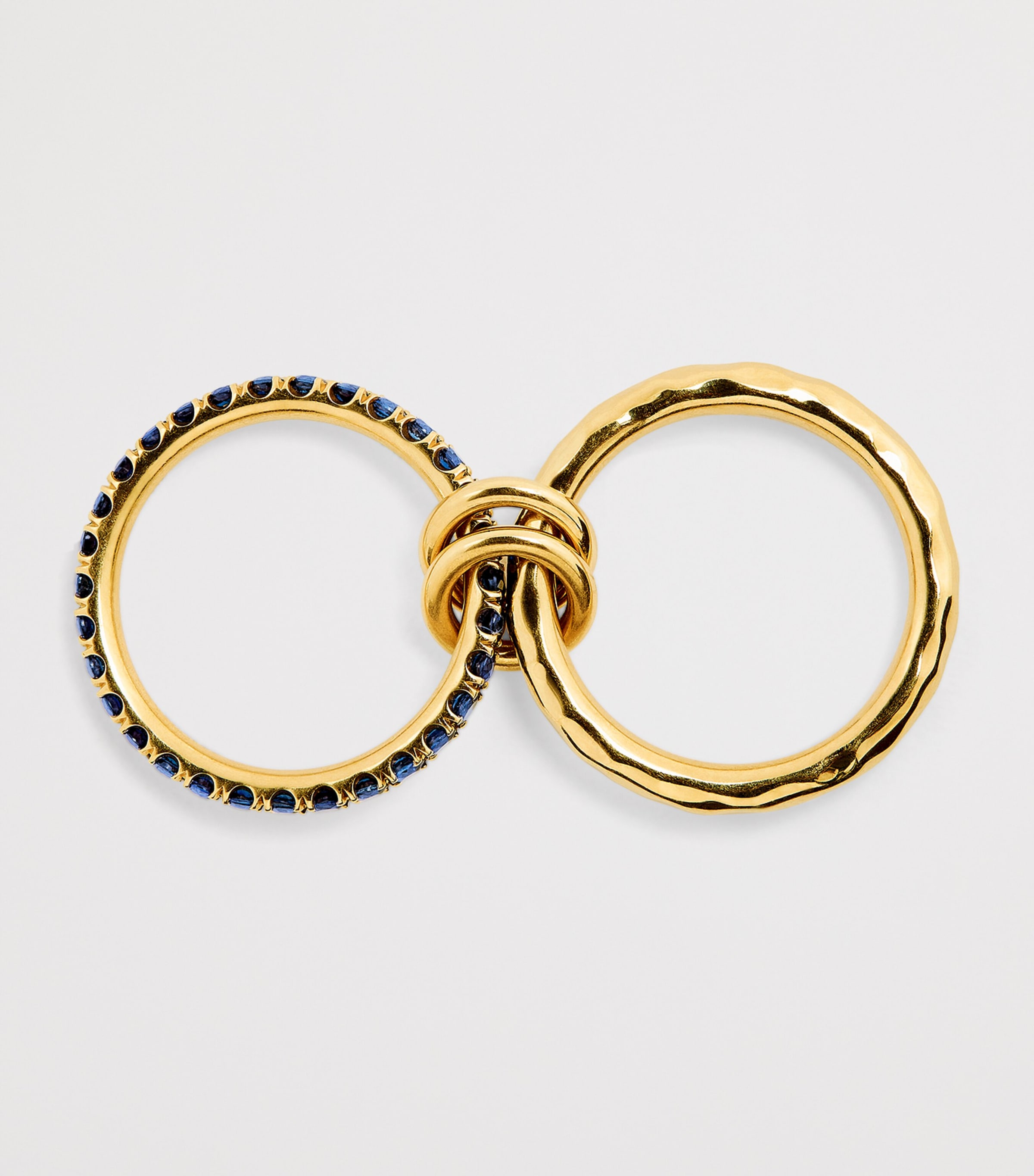 Yellow Gold and Sapphire Vetra Vulcan Ring YELLOW GOLD Image 3