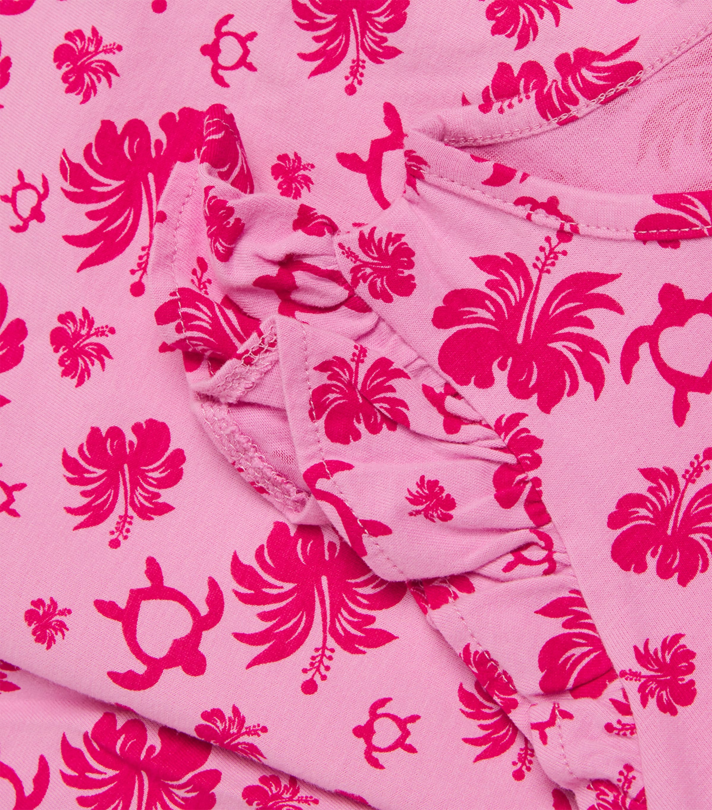 Cotton Tahiti Turtles Dress (2-12 Years) 162 PETUNIA Image 3