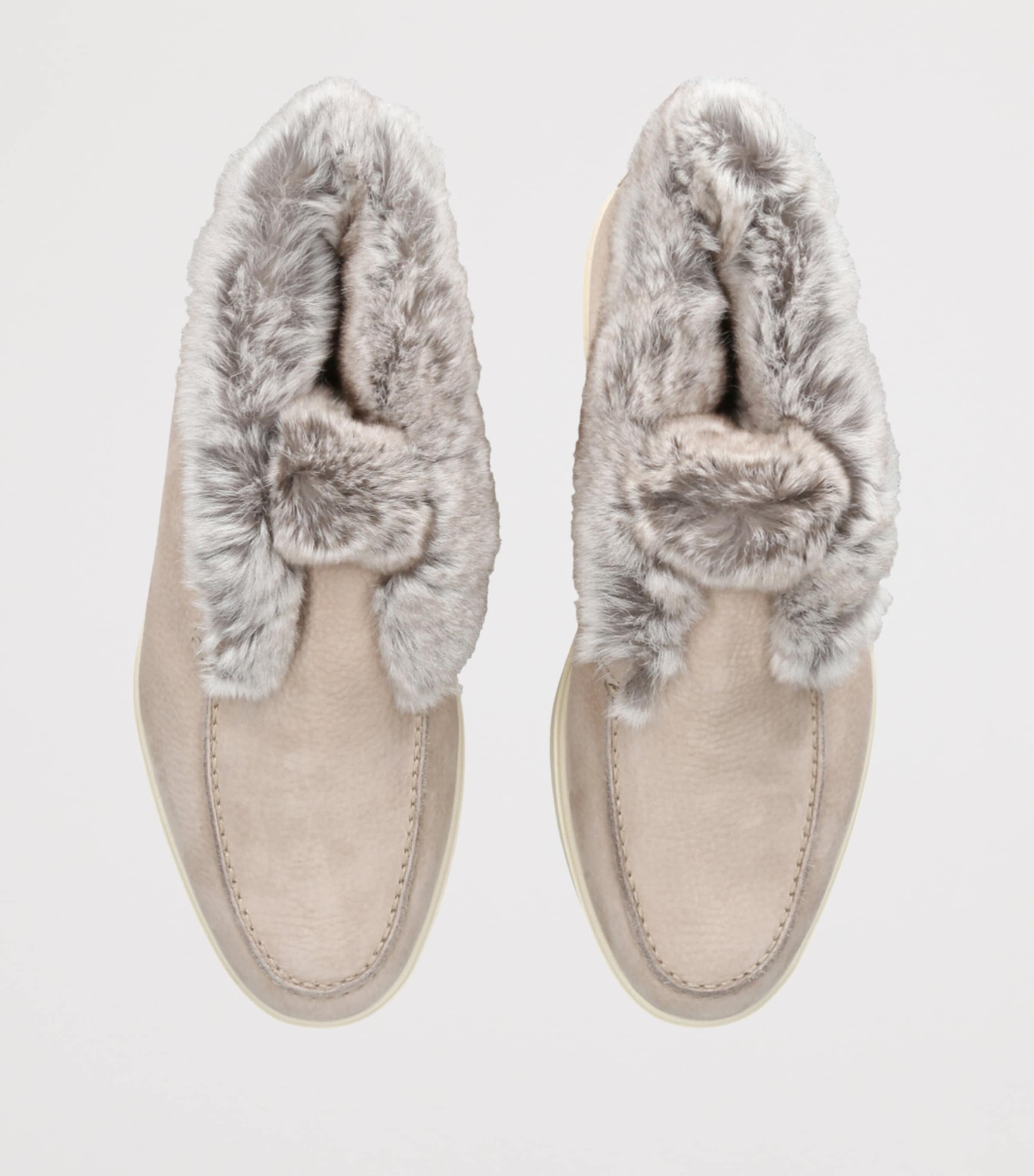 Suede Hadeel Ankle Boots PALE PINK Image 4