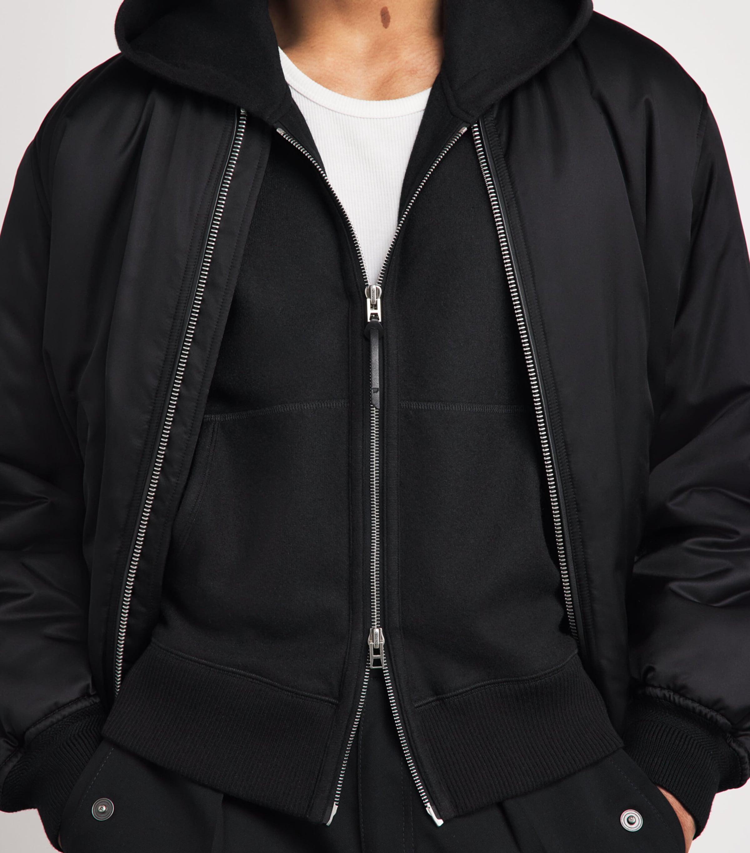 TOM FORD Mens Cashmere Zip-Up Hoodie Naa Image 3