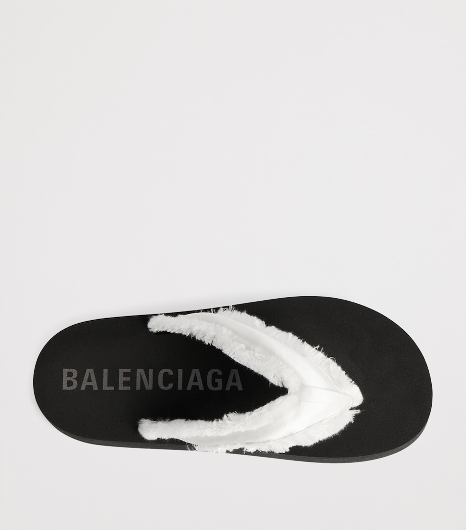 Balenciaga Fringed Jet Lag Flip Flops Image 5