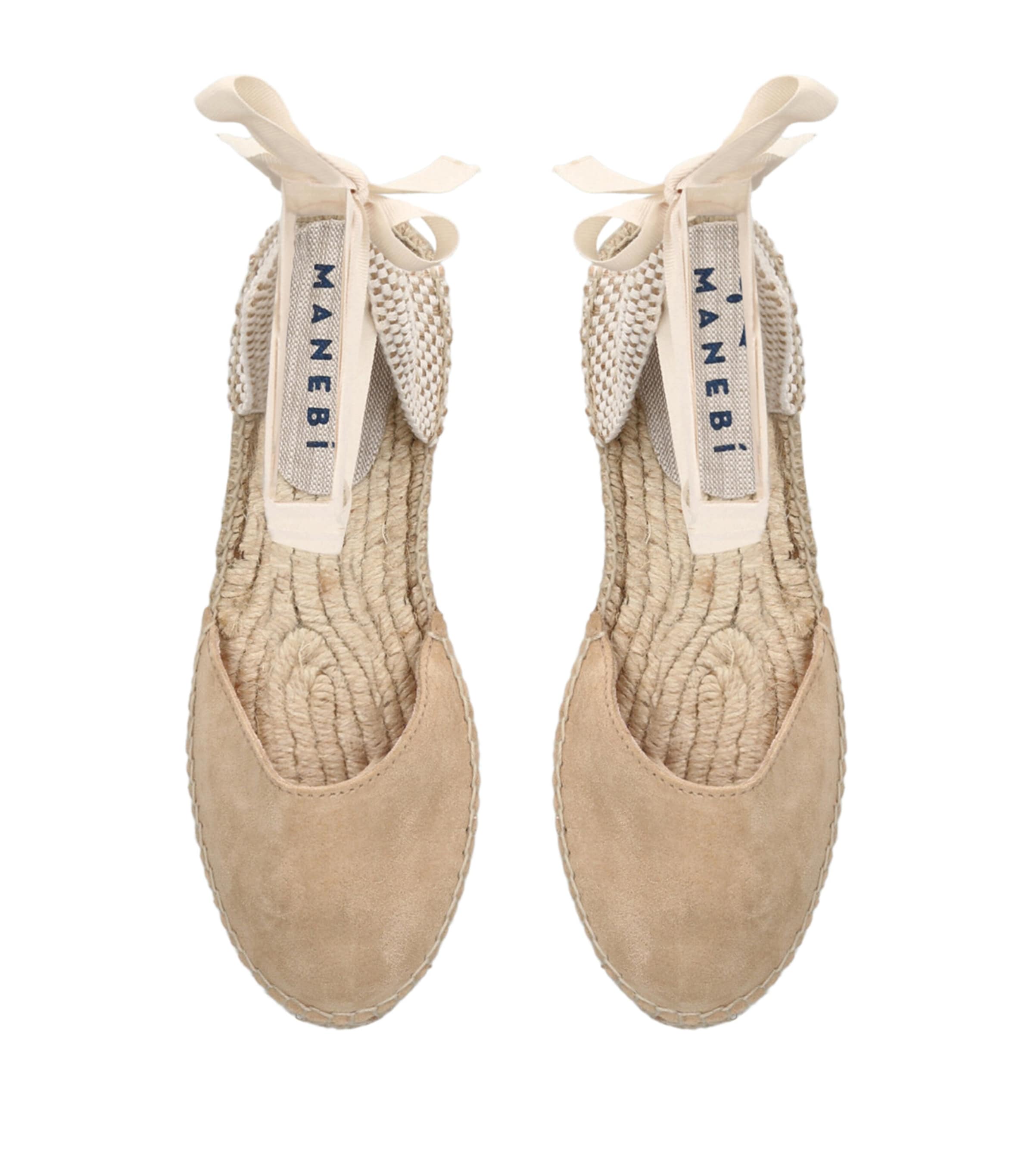 Suede Hamptons Espadrilles BEIGE Image 4