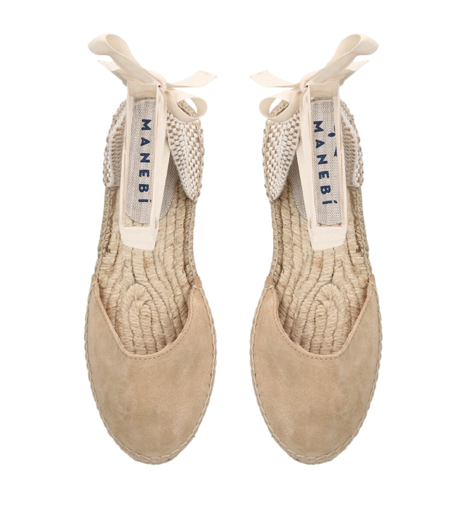 Suede Hamptons Espadrilles BEIGE Image 4